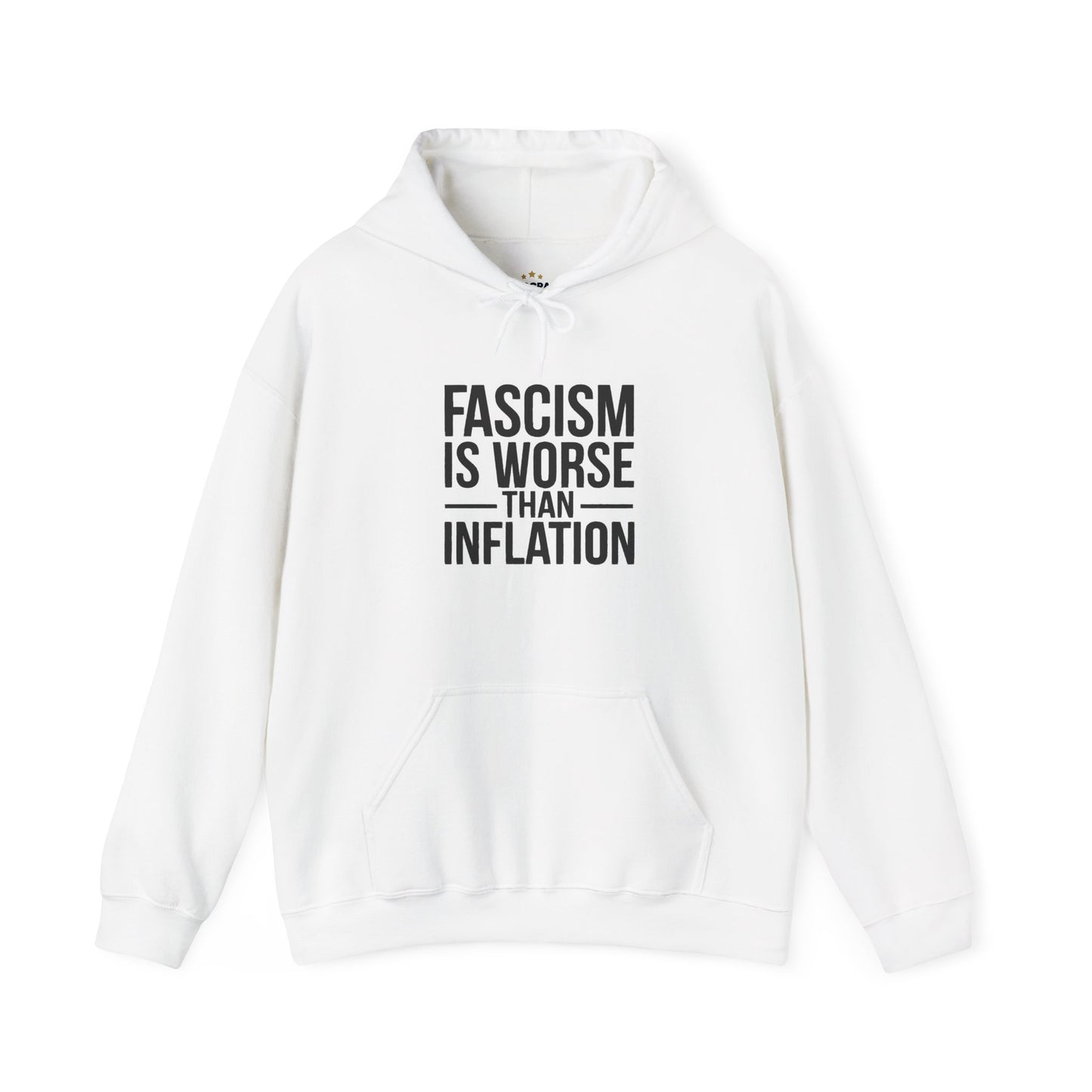 Fascism is Worse Than Inflation Hooded Sweatshirt, Fascism Hooded Sweatshirt, Anti Trump Hooded Sweatshirt, Free Shipping, Multiple Colors