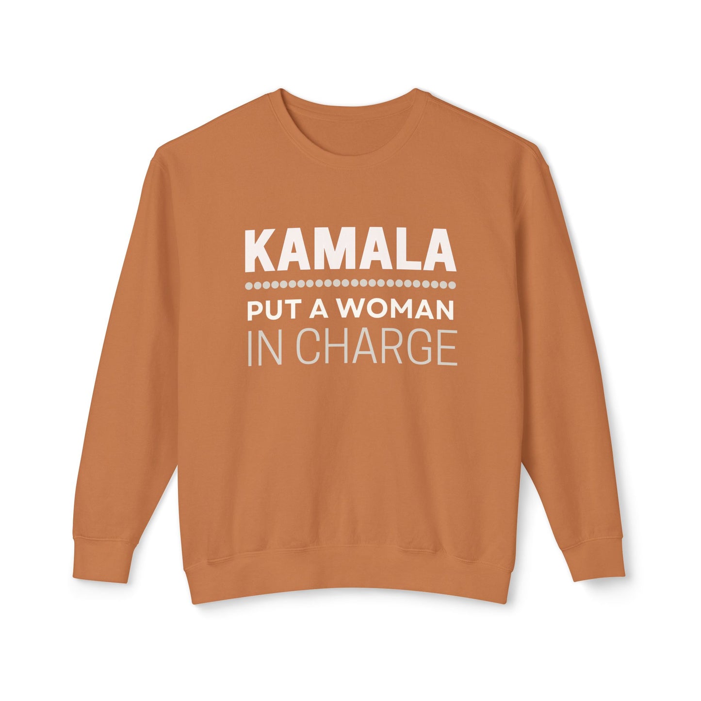 Kamala Harris Sweatshirt, Put a Woman in Charge, Soft, Relaxed Style, Fall Colors