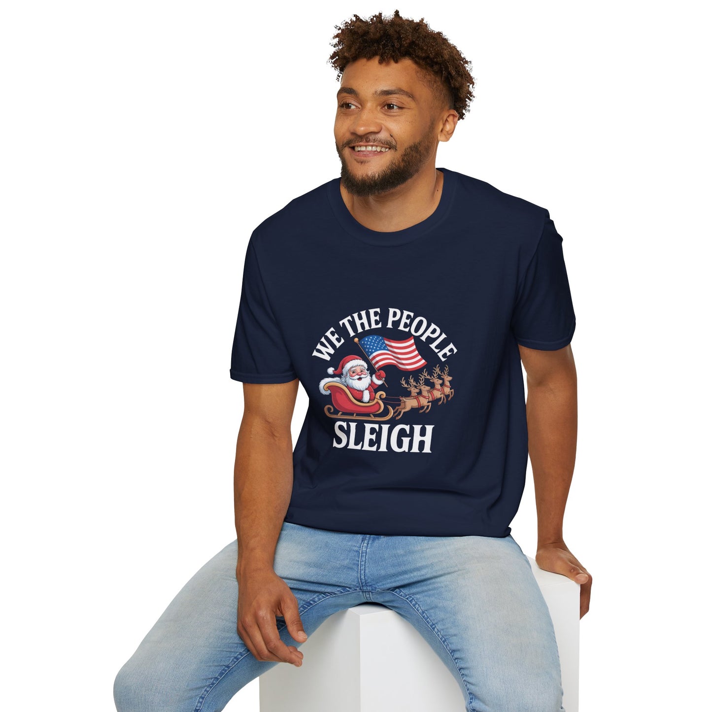 We the People Sleigh Tshirt, Unisex, Multiple Colors, Merry Resistmas Shirt, Holiday Tshirt, Holiday Shirt, Christmas Tshirt, Free Shipping