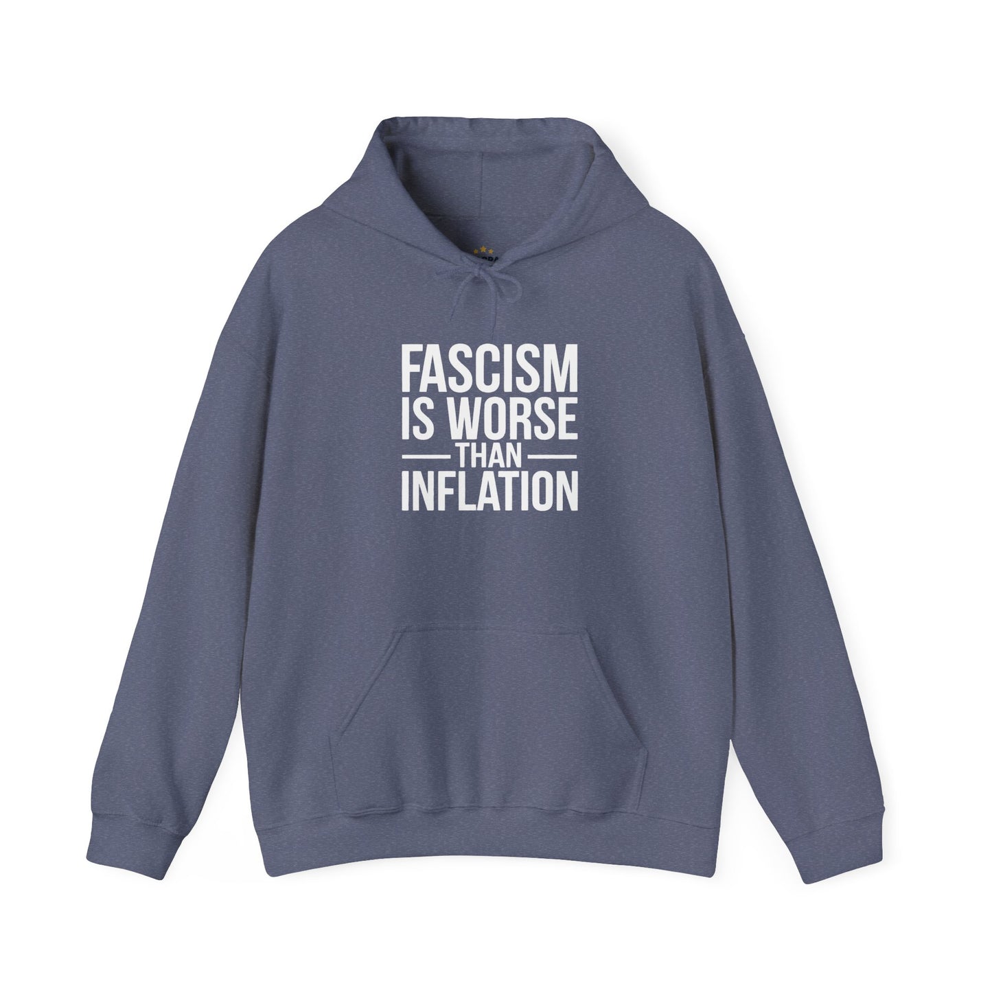 Fascism is Worse Than Inflation Hooded Sweatshirt, Fascism Hooded Sweatshirt, Anti Trump Hooded Sweatshirt, Free Shipping, Multiple Colors