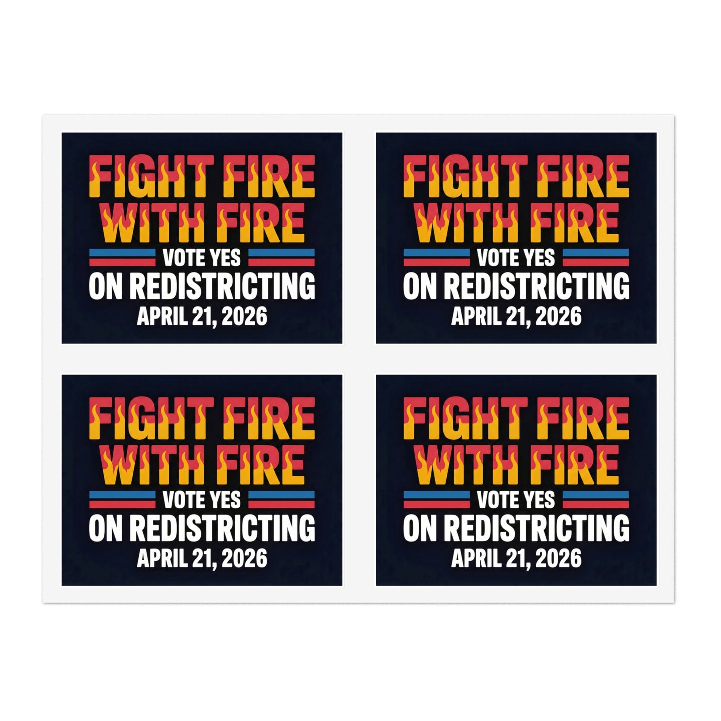 Virginia Redistricting Vote Yes Sticker Sheet | Virginia Special Election Stickers