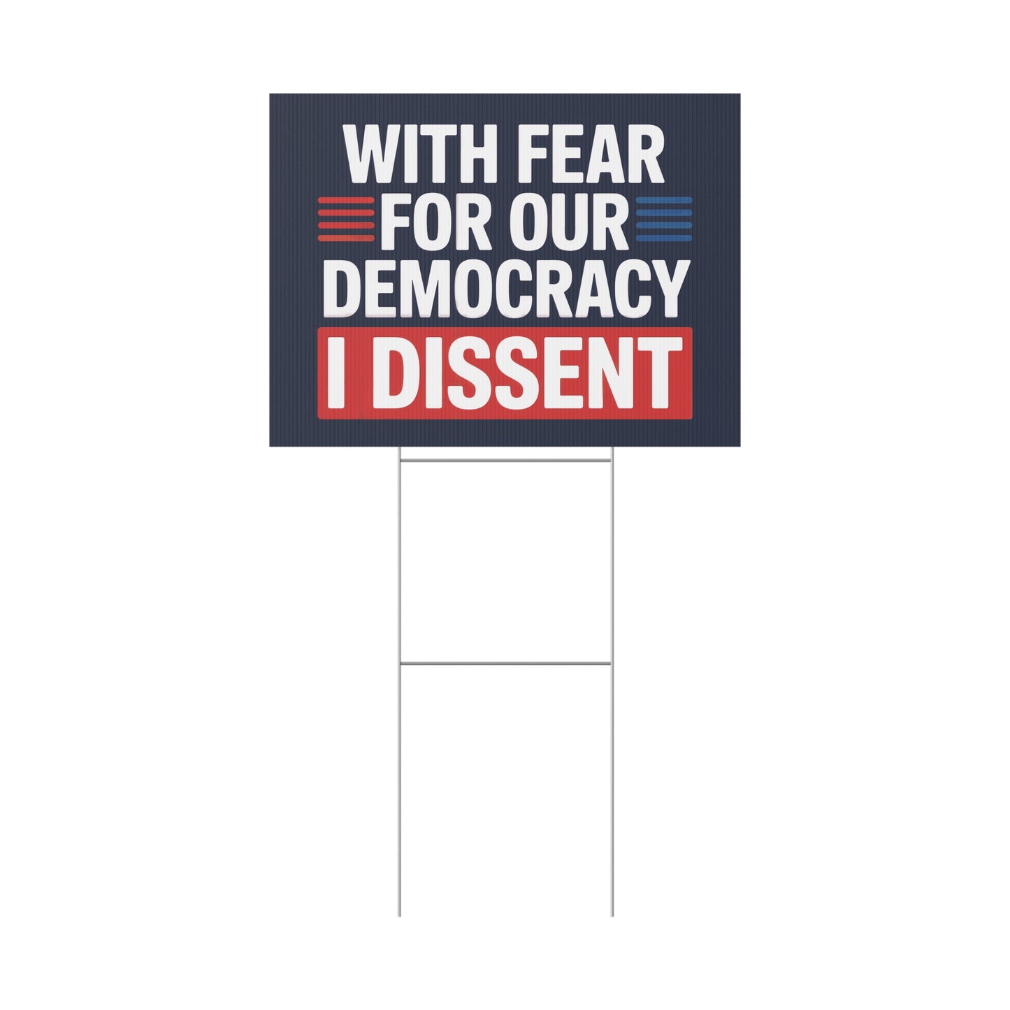 Supreme Court Yard Sign, Democracy Yard Sign, Anti Trump Yard Sign, Political Yard Sign, Print on Both Sides, Multiple Sizes