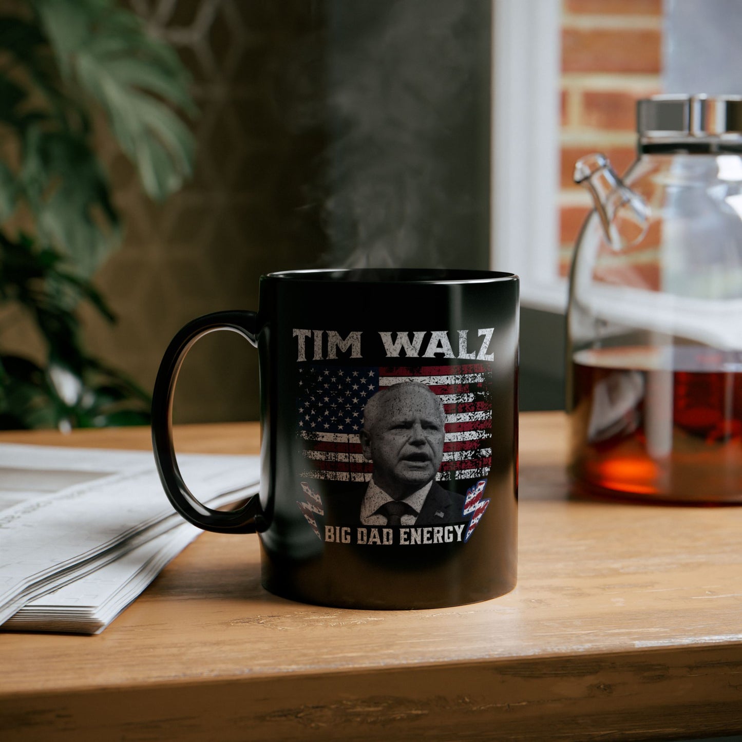 Tim Walz Mug, Big Dad Energy, 11oz, Free Shipping