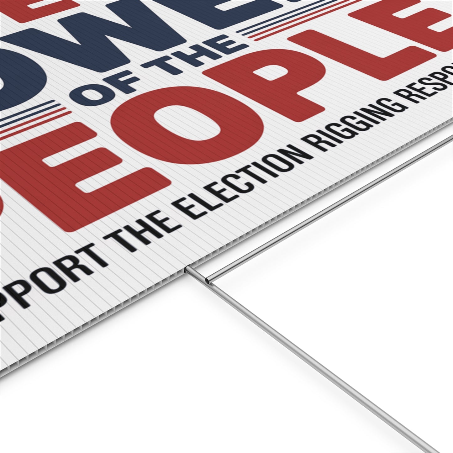 Election Rigging Response Act Yard Sign, Prop 50 Yard Sign, Save the Power of the People, CA Protest Sign, California Signs