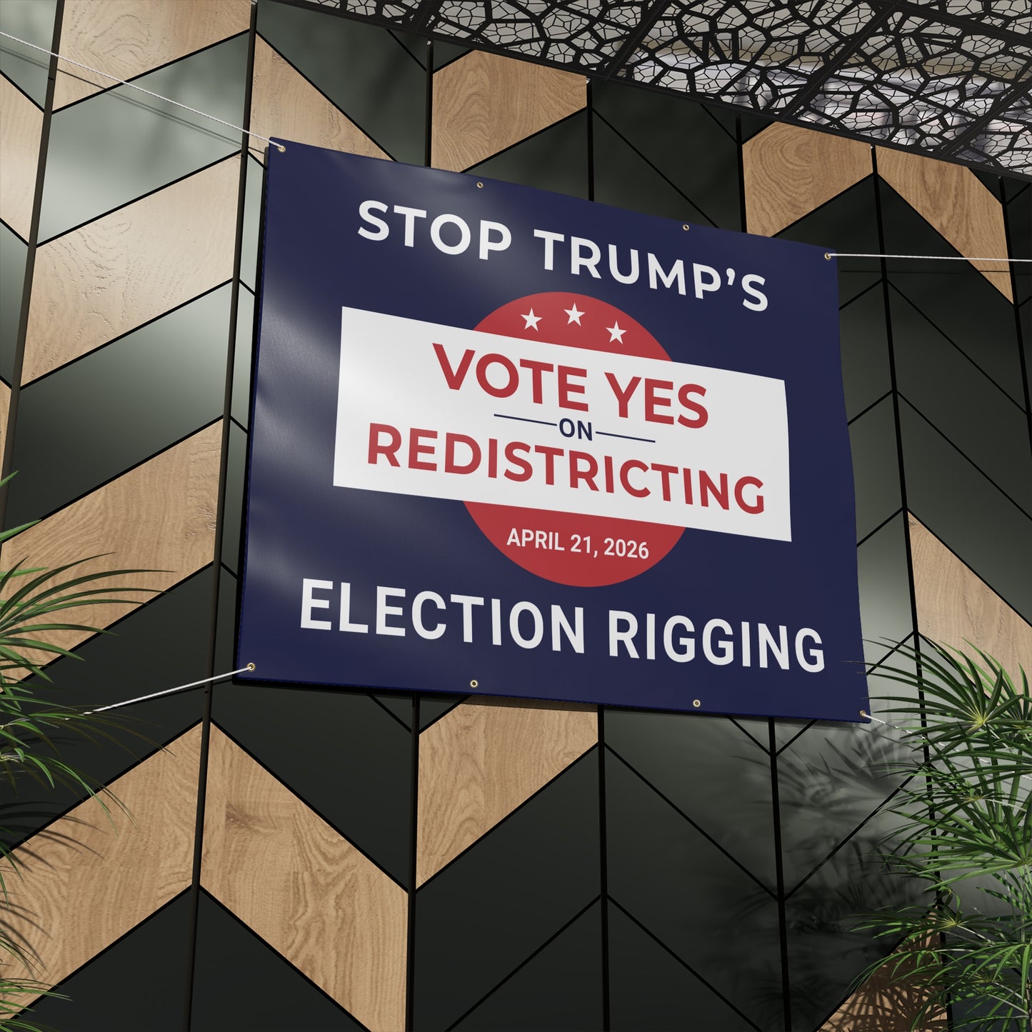 Vote Yes on Virginia Vinyl Banner — Virginia Redistricting Signs