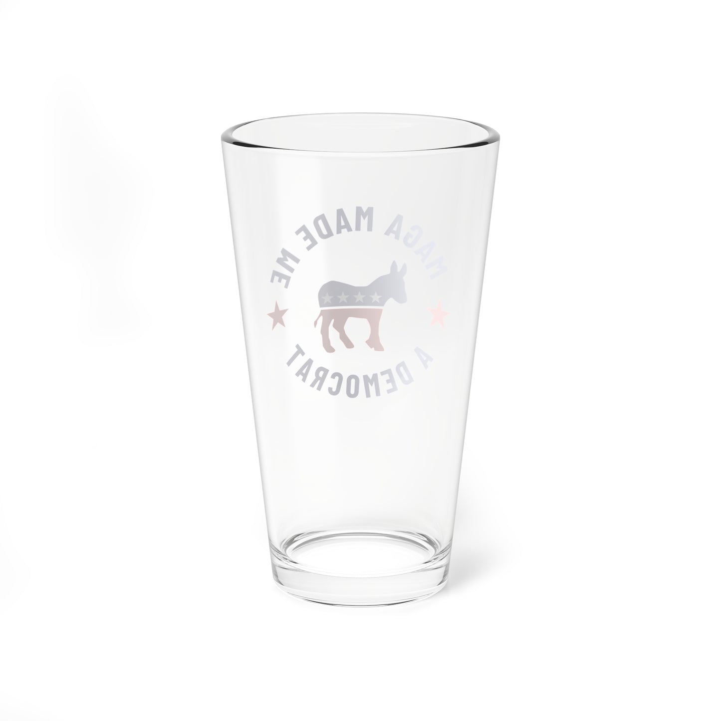 Election Day Drinking Glass, MAGA Made Me a Democrat