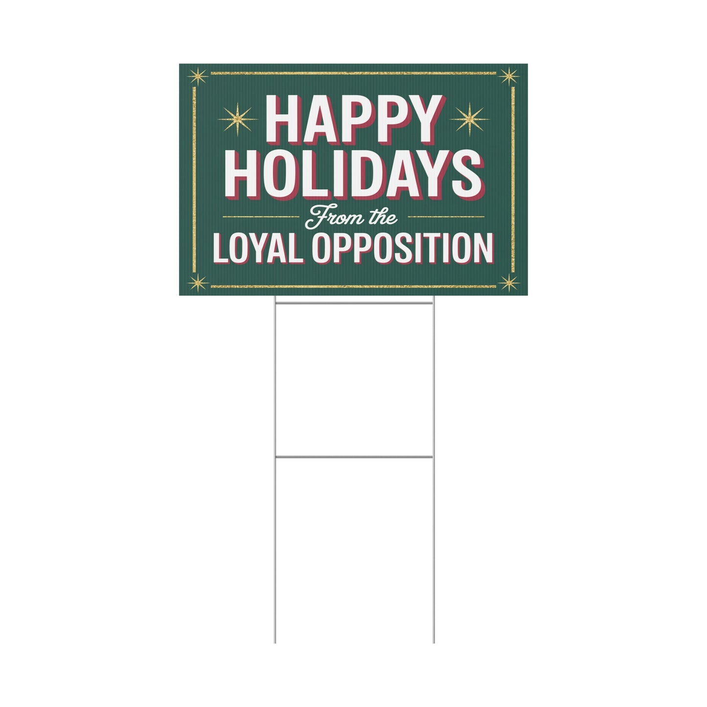 Funny Holiday Yard Sign, Funny Political Christmas Yard Sign, Anti Trump Yard Sign with H Stake, Democracy Yard Sign, Multiple Sizes