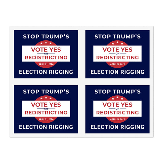 Virginia Redistricting Vote Yes Sticker Sheet | Virginia Special Election Stickers