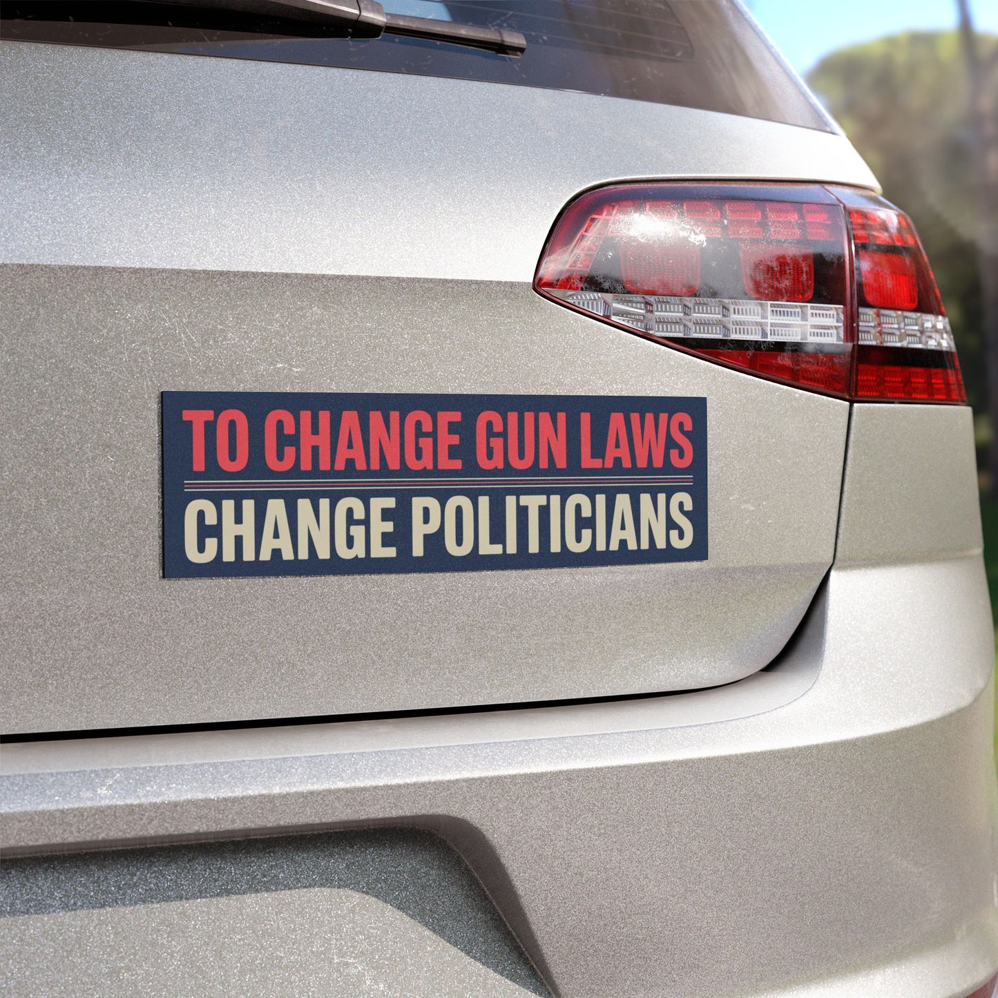 Change Gun Laws Bumper Magnet, Gun Safety Bumper Magnet, Gun Reform Bumper Magnet, Free Shipping
