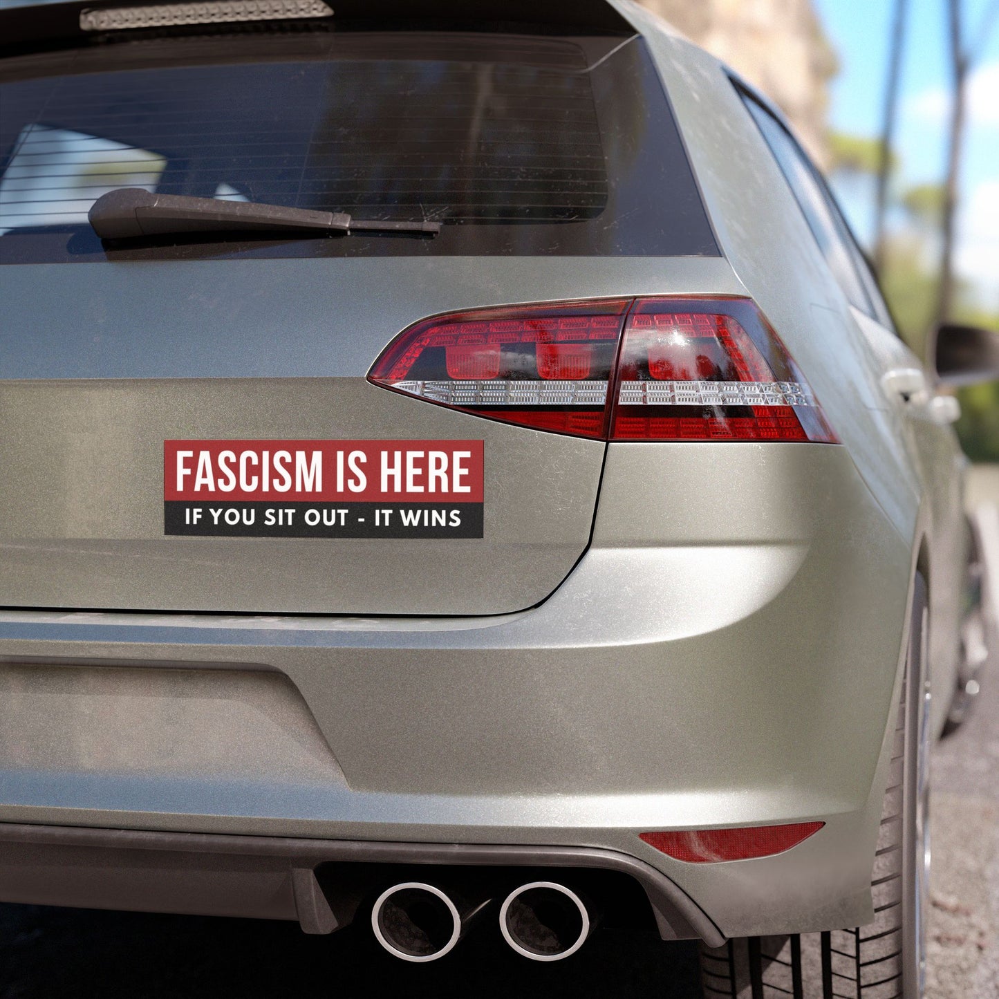 Fascism Is Here Car Magnet, Anti Trump Car Magnet, Resistance Car Magnet, Anti Trump Magnet, Free Shipping