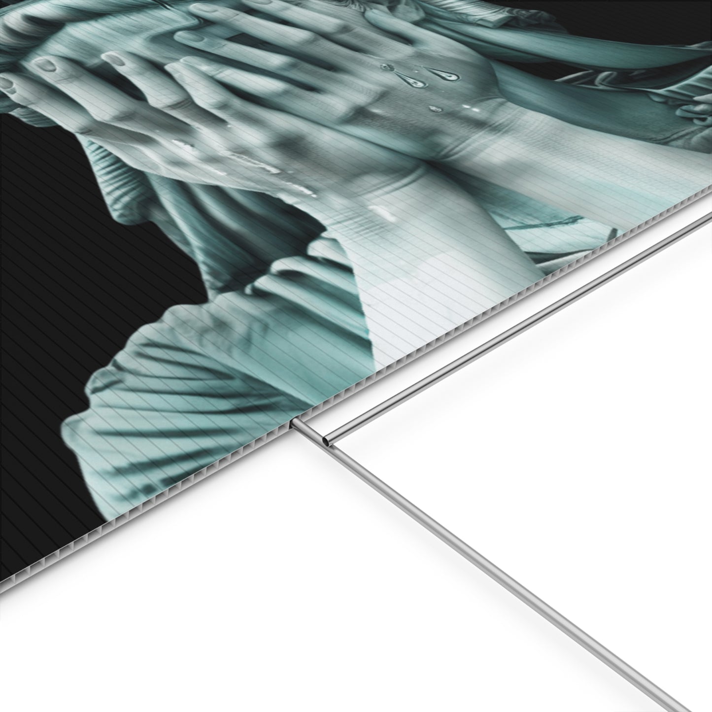 Weeping Statue of Liberty Yard Sign | Multiple Sizes | Anti Trump Yard Sign