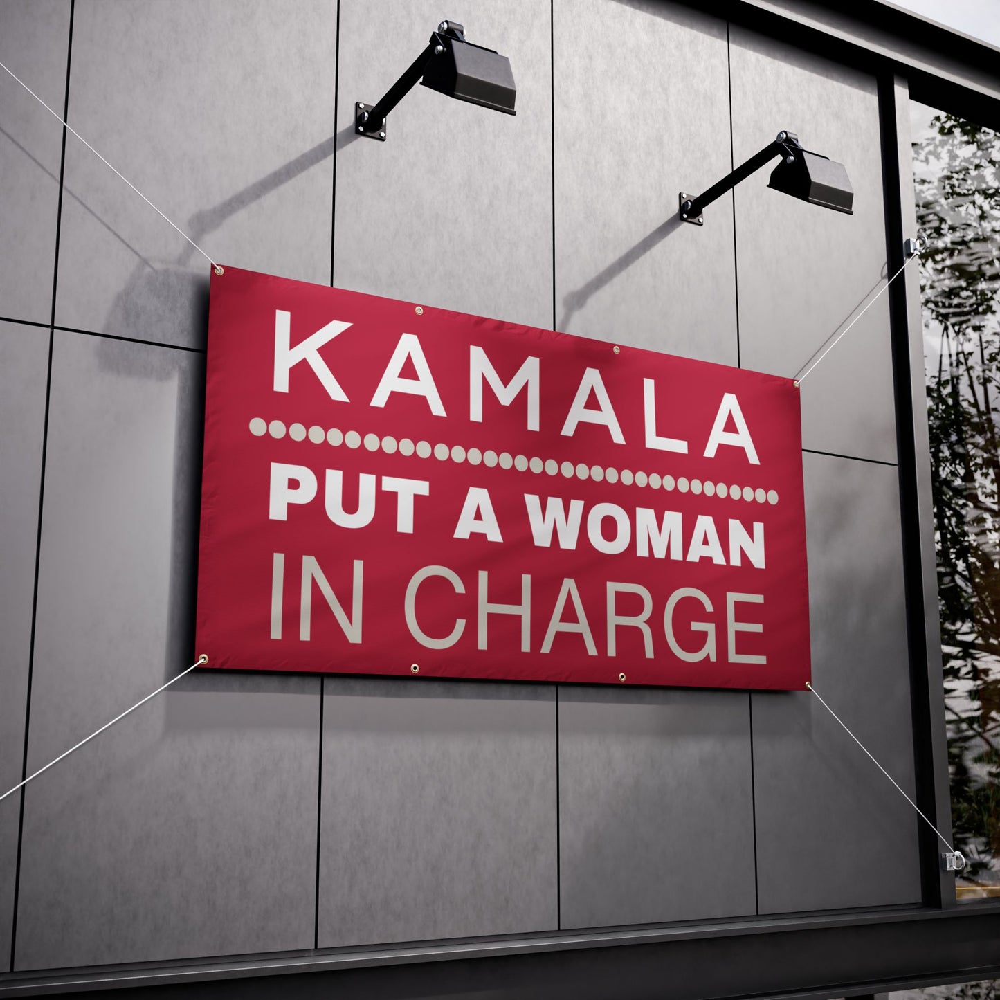 Kamala Harris, Put a Woman in Charge, Vinyl Indoor/Outdoor Banner