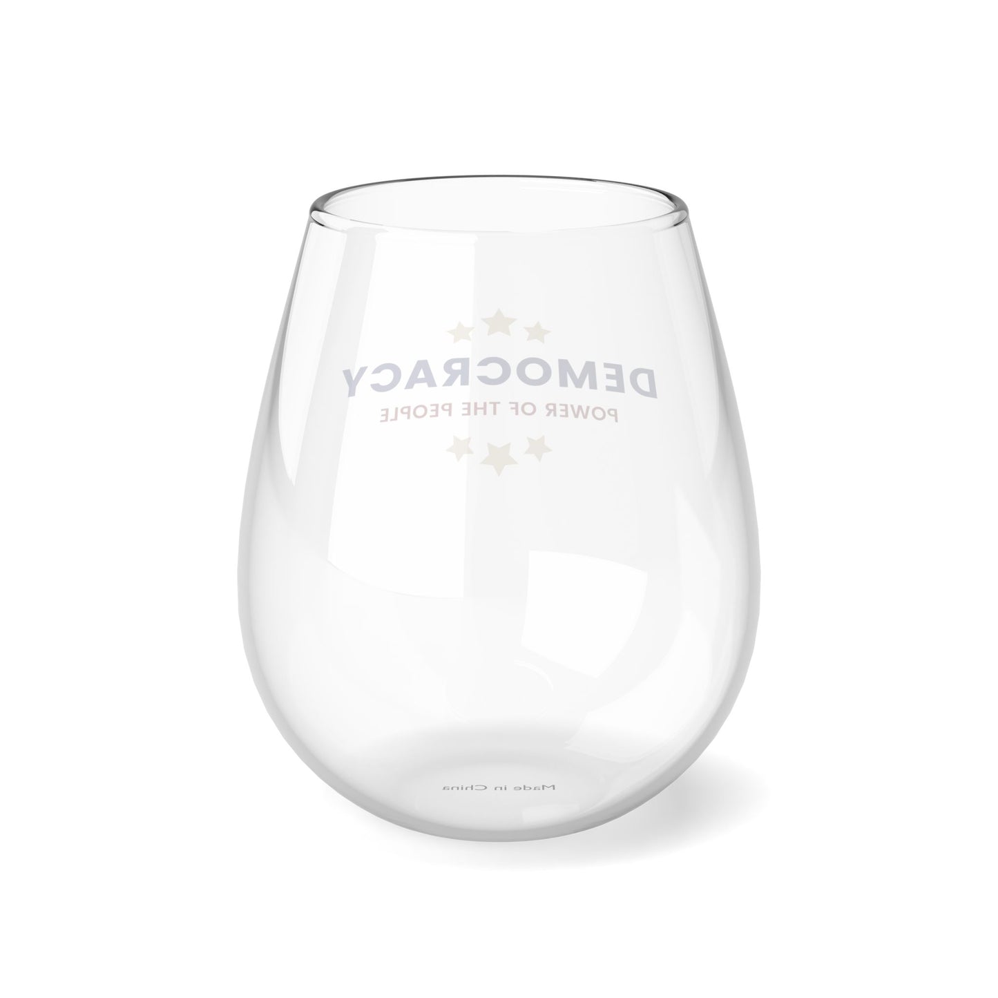 Election Day Drinking Glass, Stemless Wine Glass, 11.75oz