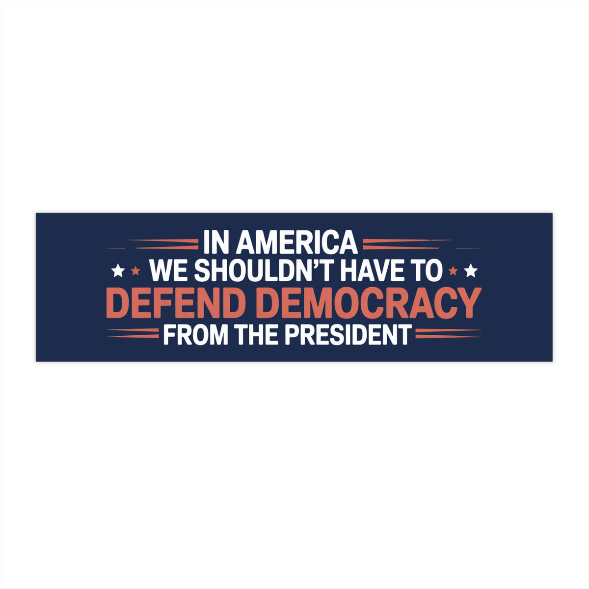 Democratic Rights Sticker Defend Democracy Bumper Sticker, Anti Trump Bumper Sticker – Democracy ...