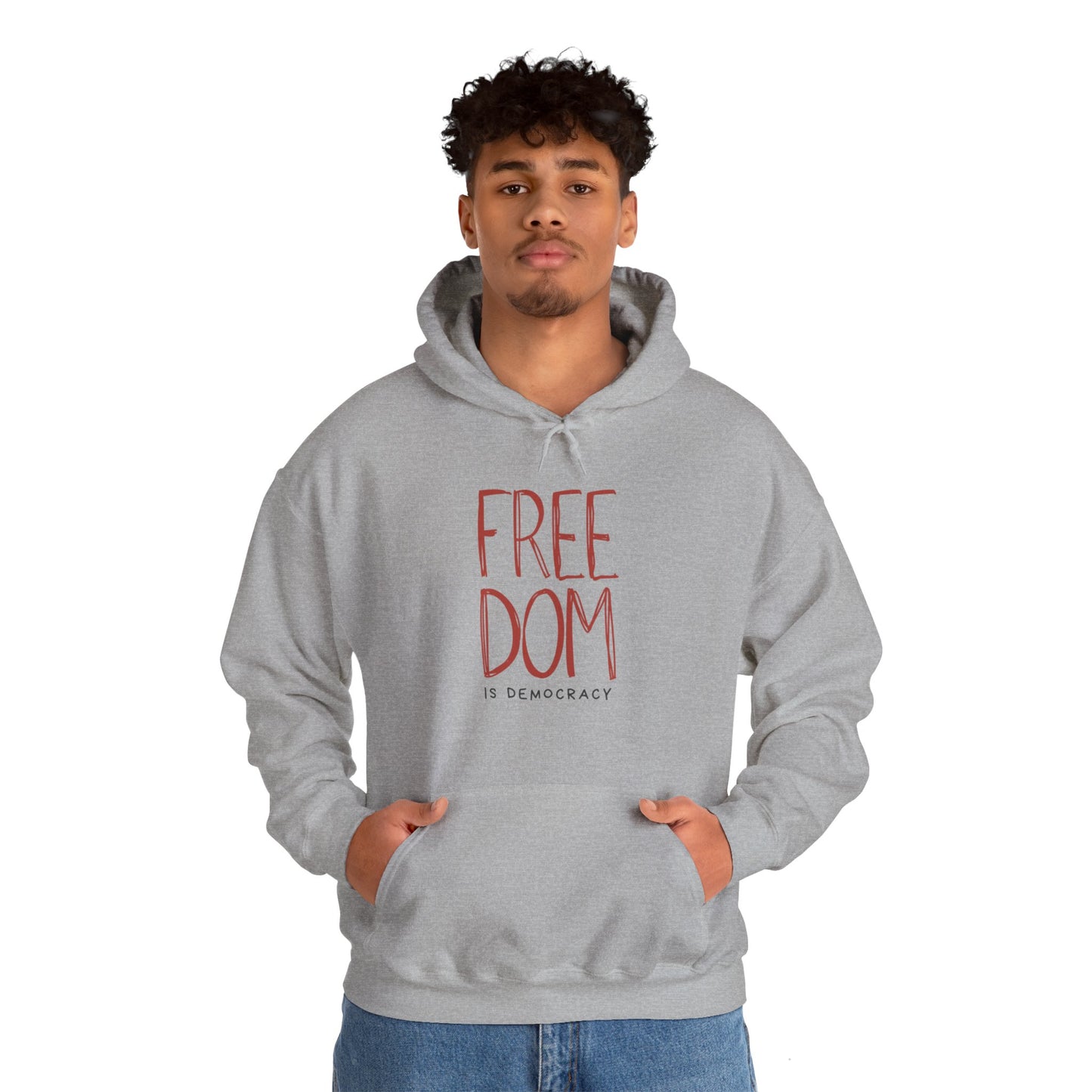 Democracy Hoodie, Freedom is Democracy, Democracy Sweatshirt