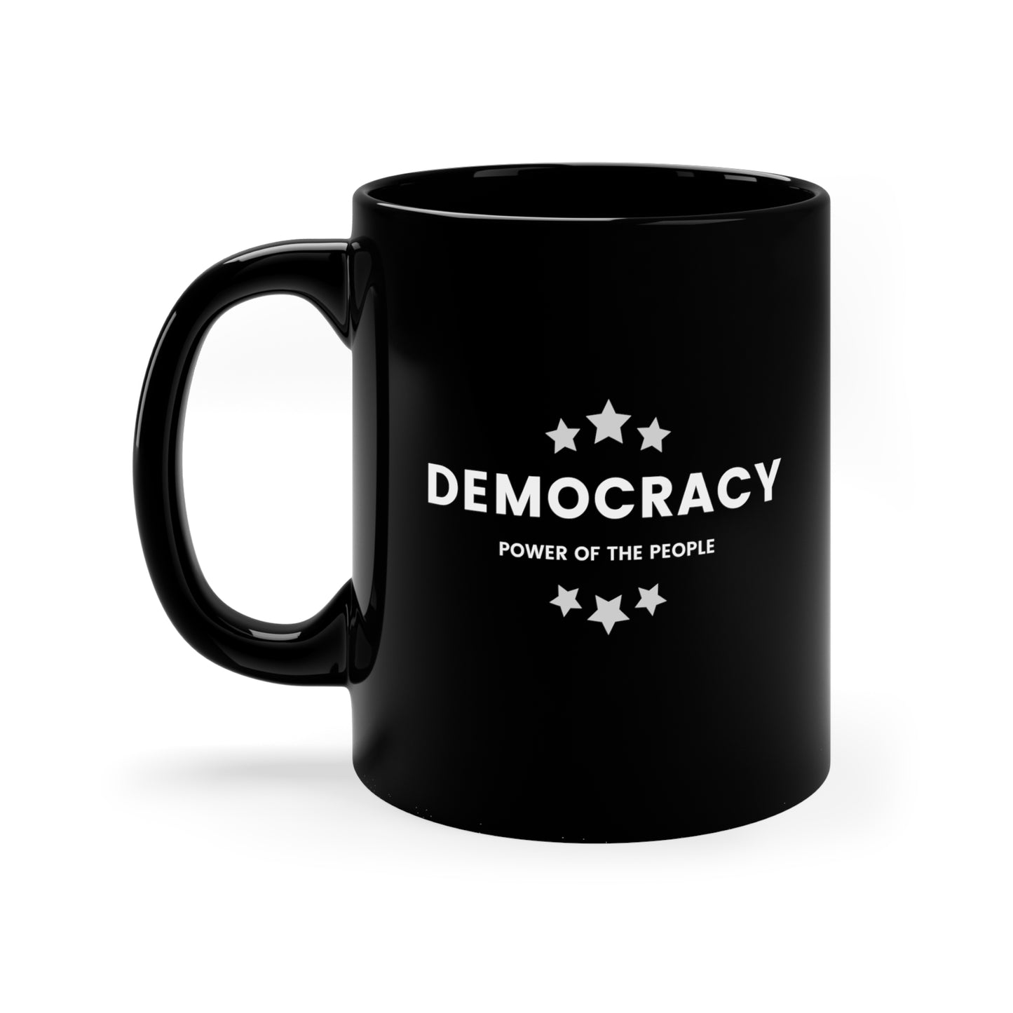 Democracy Mug, 11oz, Ceramic, Power of the People, Democrat Mug