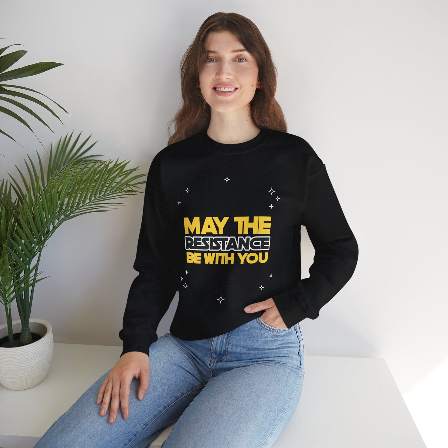 May the Resistance Be With You Sweatshirt, Womens March Sweatshirt, Anti Trump Sweatshirt, Unisex Styling, Protest Sweatshirt