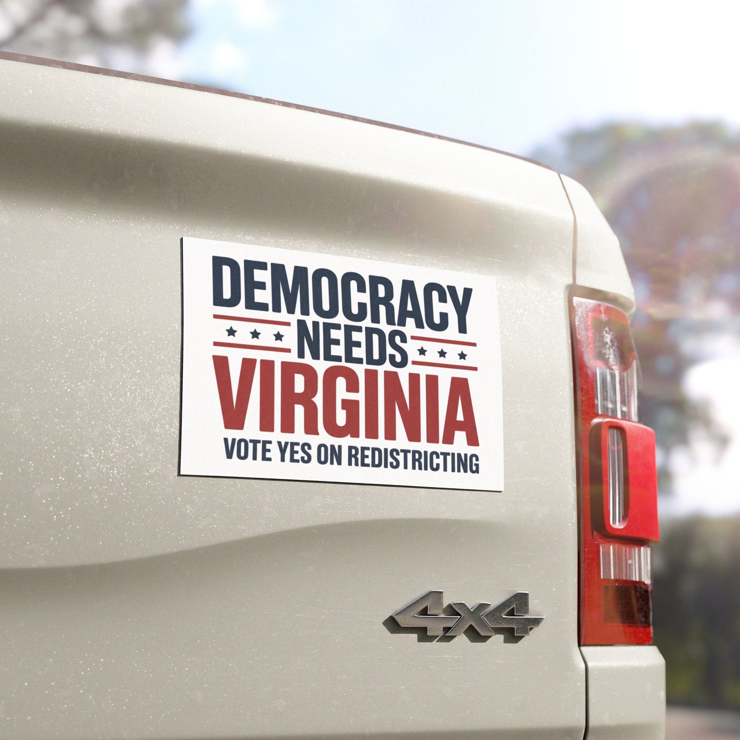 Democracy Needs Virginia Car Magnet, Vote Yes on Redistricting Signs