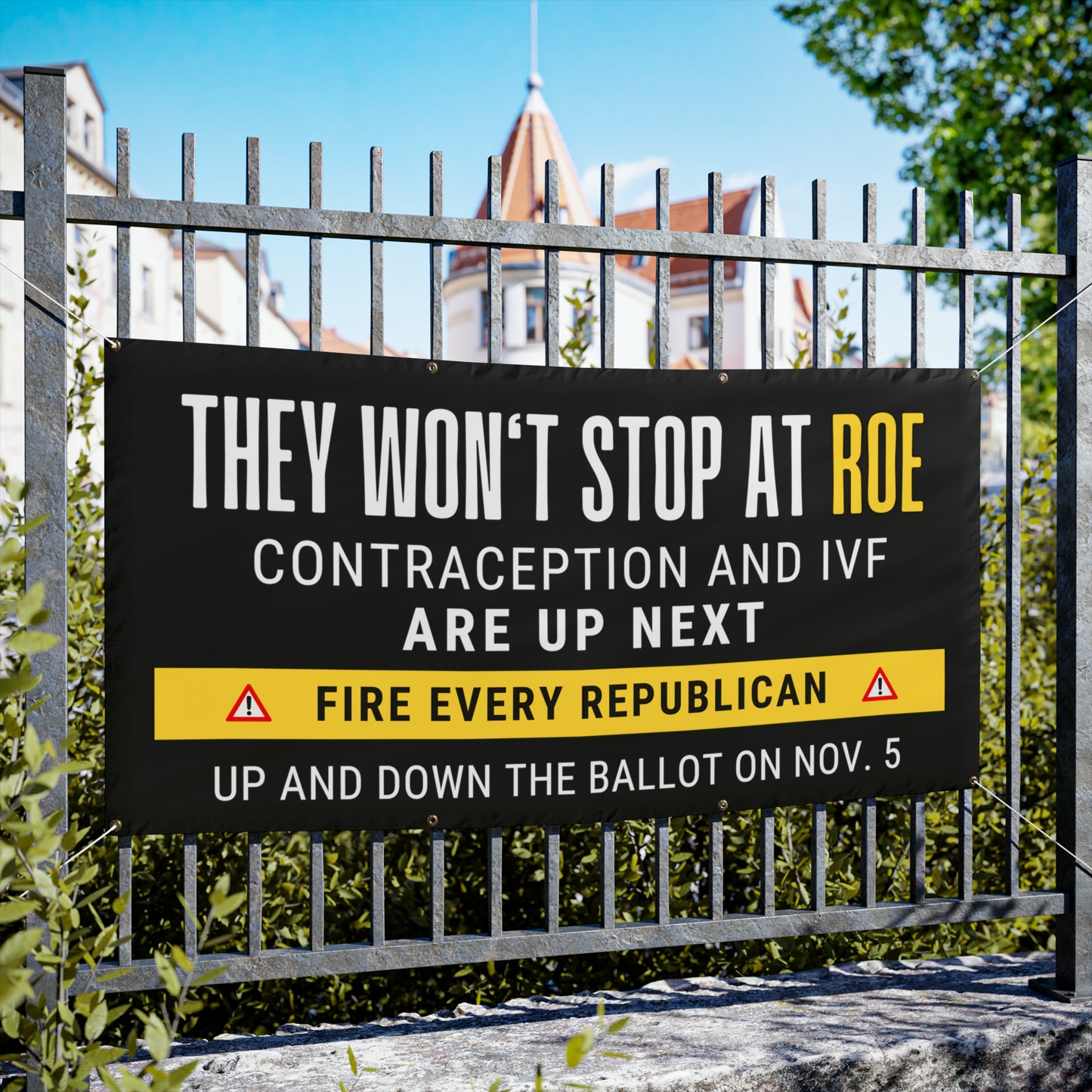 Fire Republicans, Women's Reproductive Rights, Vinyl Indoor/Outdoor Banner, 48 x 24 or 72 x 36, Democracy Sign, Democracy Banner