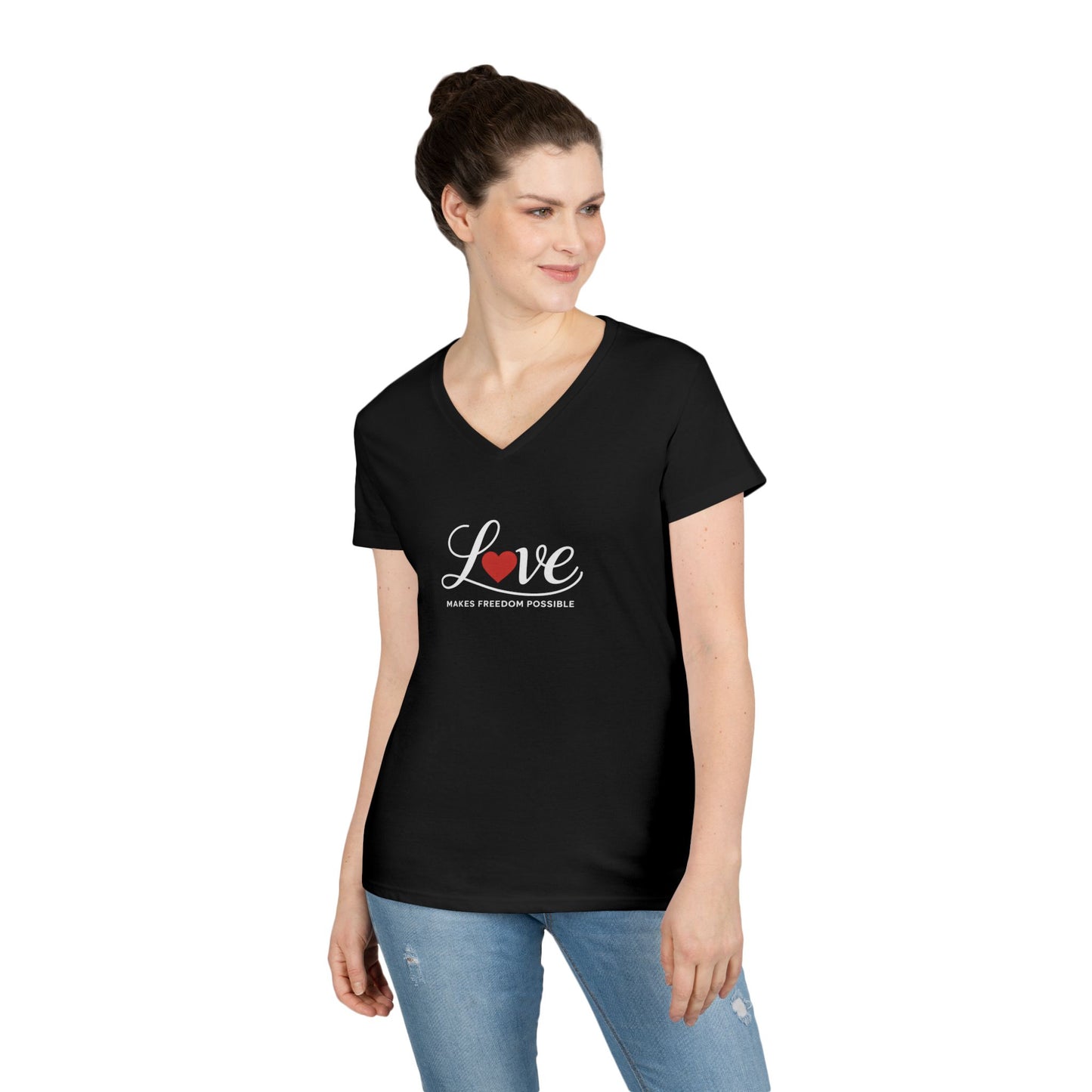 Love Makes Freedom Possible T-Shirt | Inspirational Civic Love Message | Unisex Style | Multiple Colors