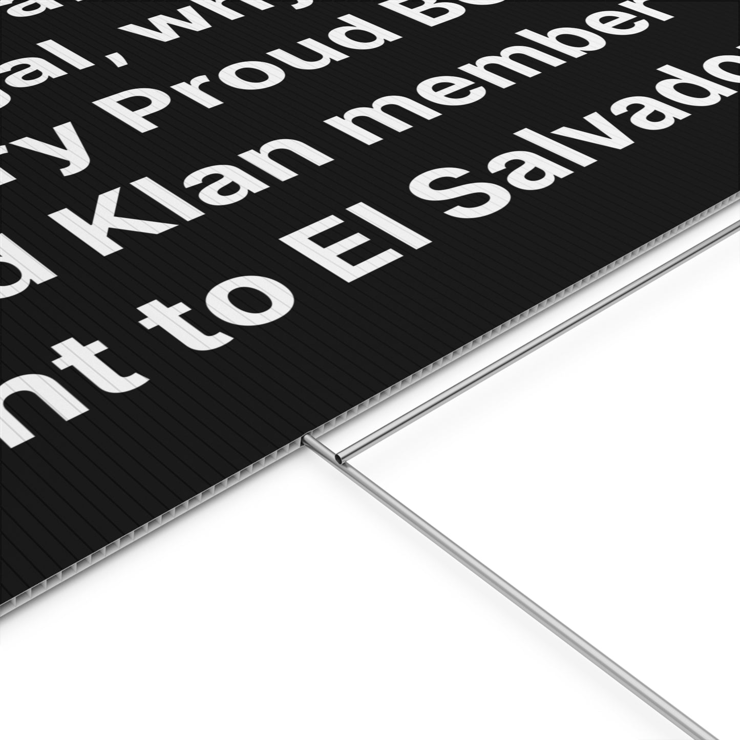 El Salvador Protest Yard Sign | Free Kilmar Garcia Protest Sign | Double-Sided Print | Multiple Sizes