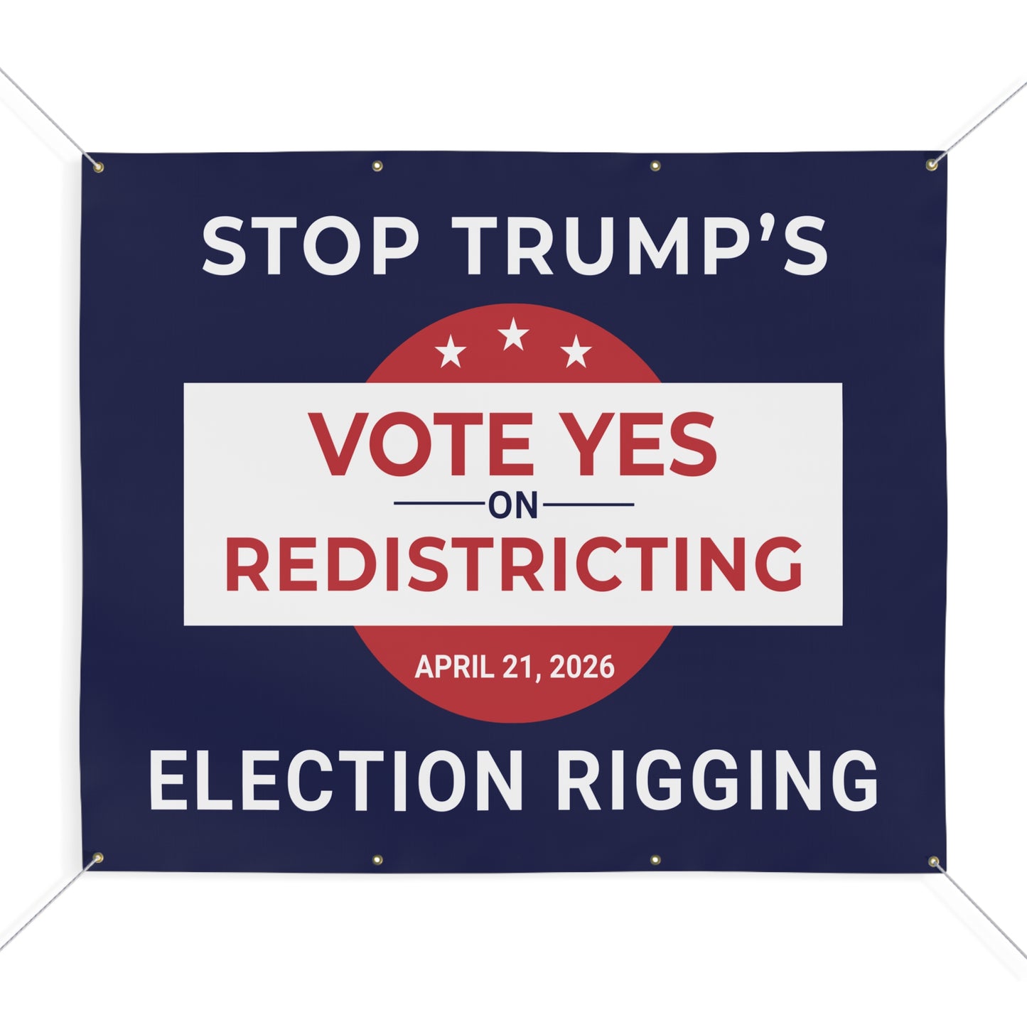 Vote Yes on Virginia Vinyl Banner — Virginia Redistricting Signs