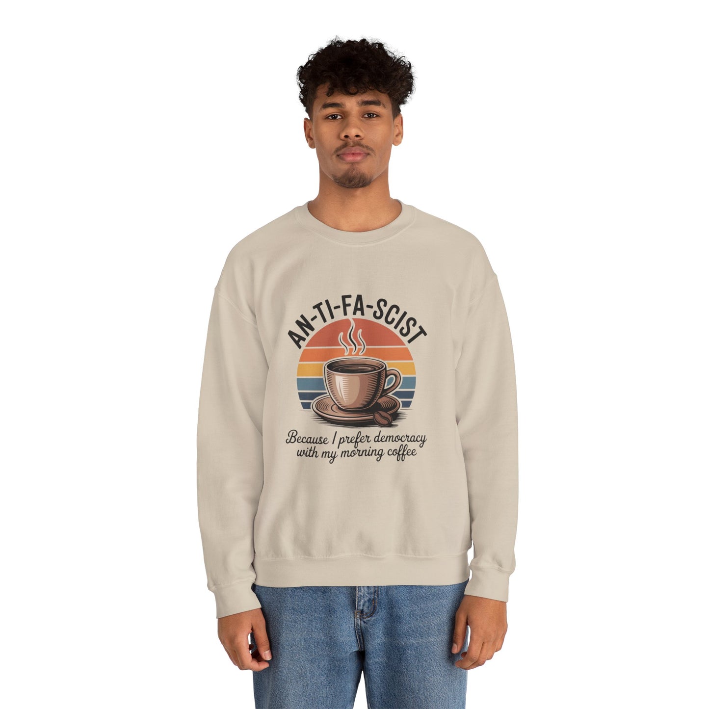 Funny Antifa Sweatshirt, Anti Fascist Sweatshirt, Anti Fascism Sweatshirt, Funny Anti Trump Sweatshirt, Unisex Style, Multiple Colors, Free Shipping,