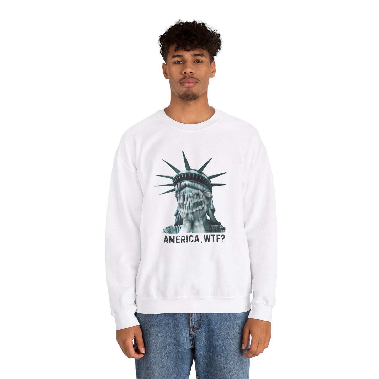 Anti-Trump America WTF Sweatshirt – Pro-Democracy Political Activism Apparel