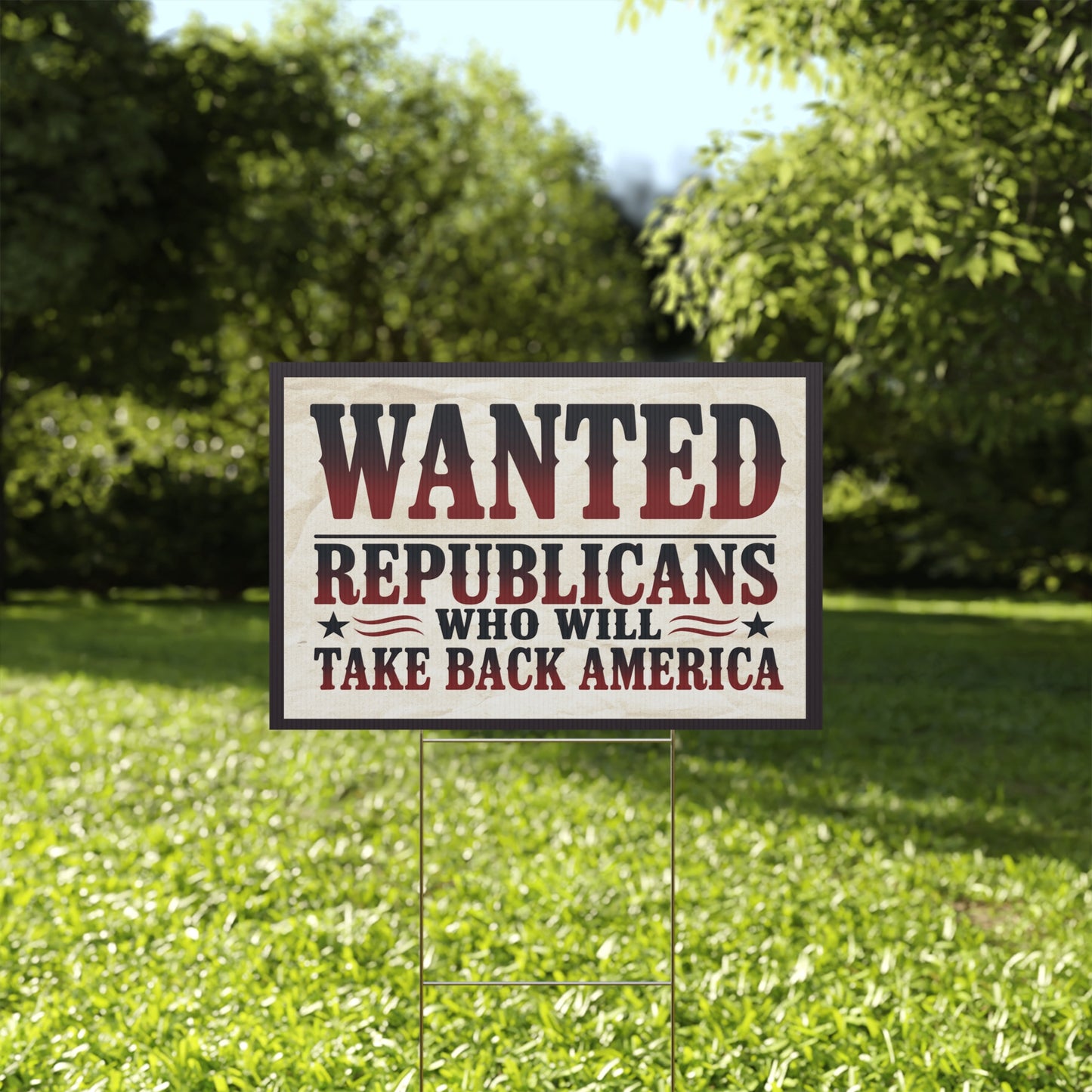 Anti MAGA Yard Sign, Republican Yard Sign Country Over Party Yard Sign, Print on Both Sides, Multiple Sizes