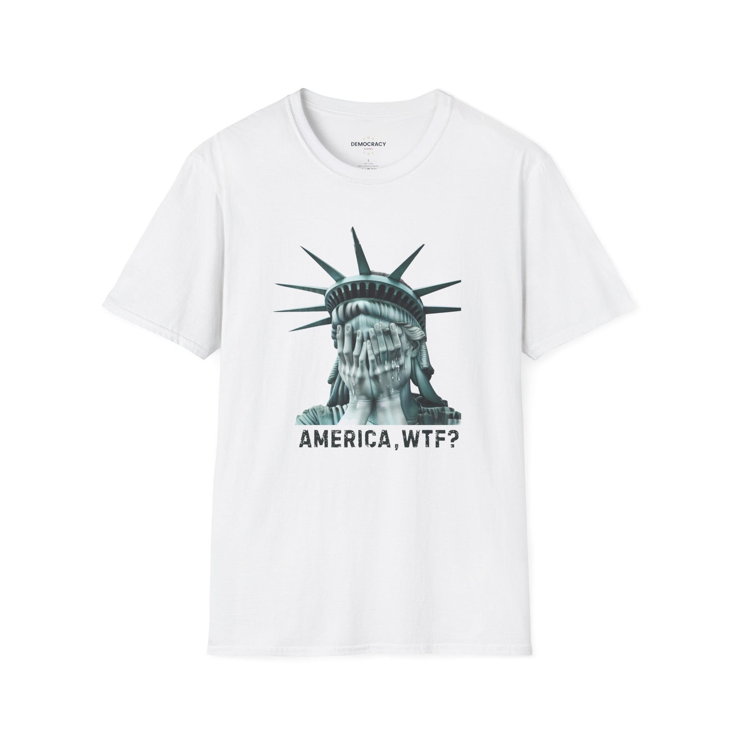 Anti-Trump America WTF T-shirt – Unisex, Soft Cotton, Pro-Democracy Free Shipping