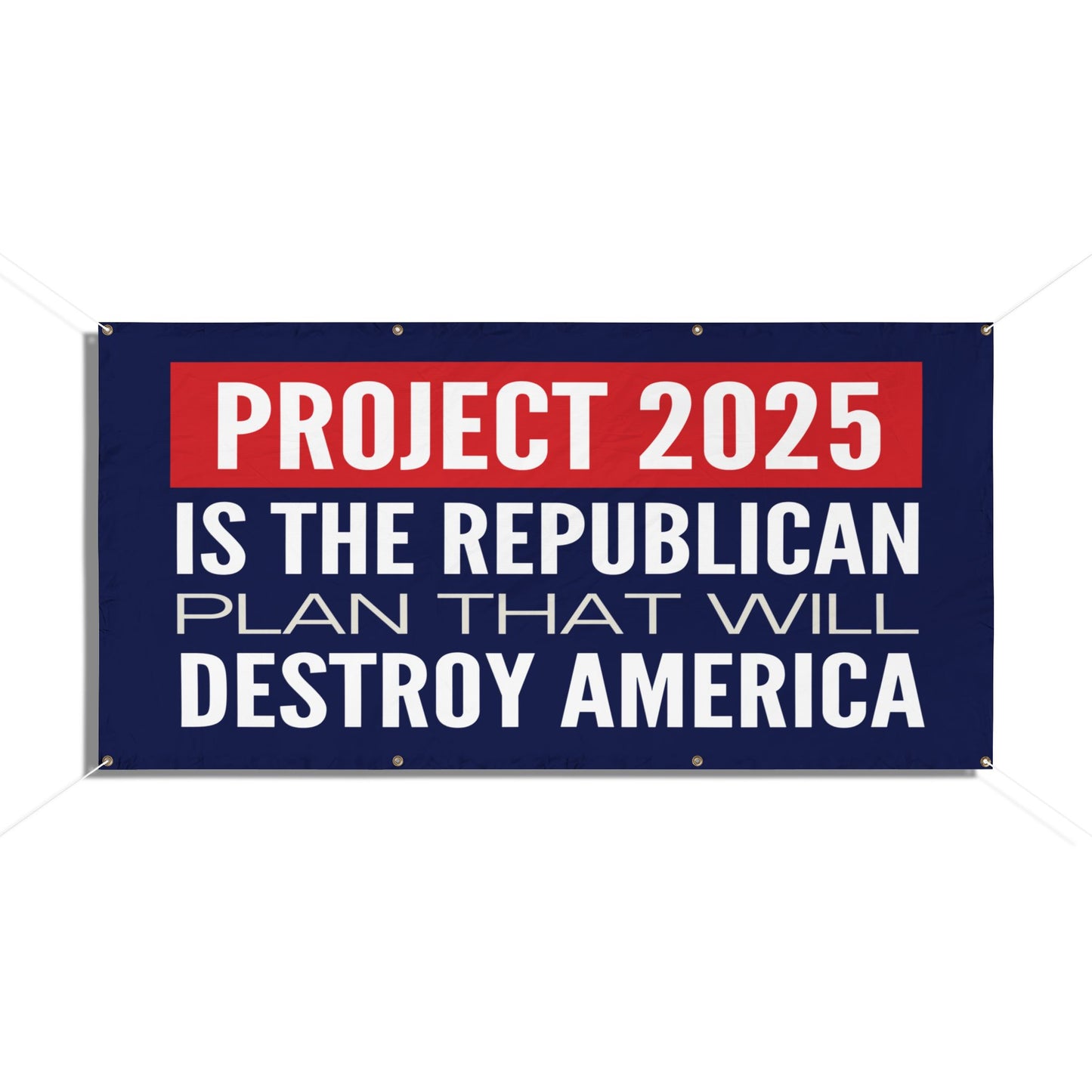 Project 2025 Education, Vinyl Indoor/Outdoor Banner,  Vote Banner, Election Banner