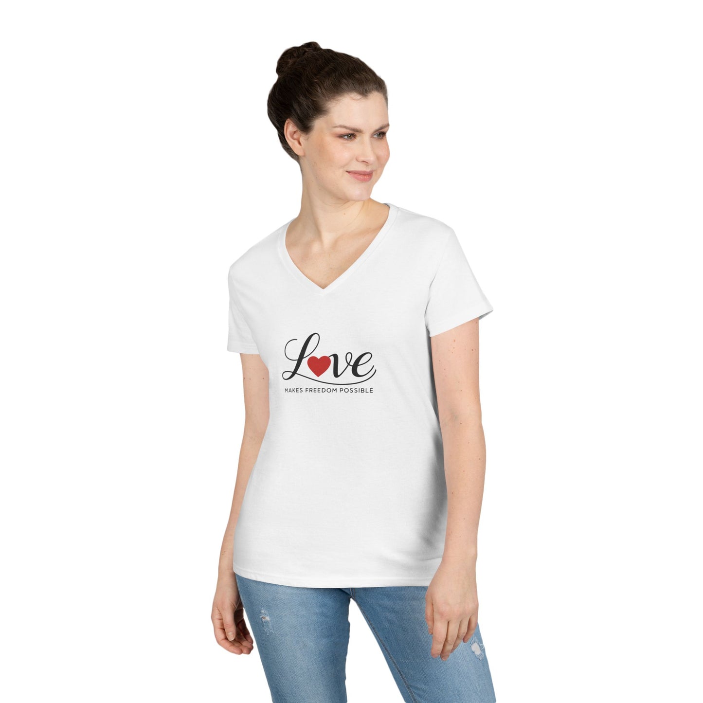 Love Makes Freedom Possible T-Shirt | Inspirational Civic Love Message | Unisex Style | Multiple Colors