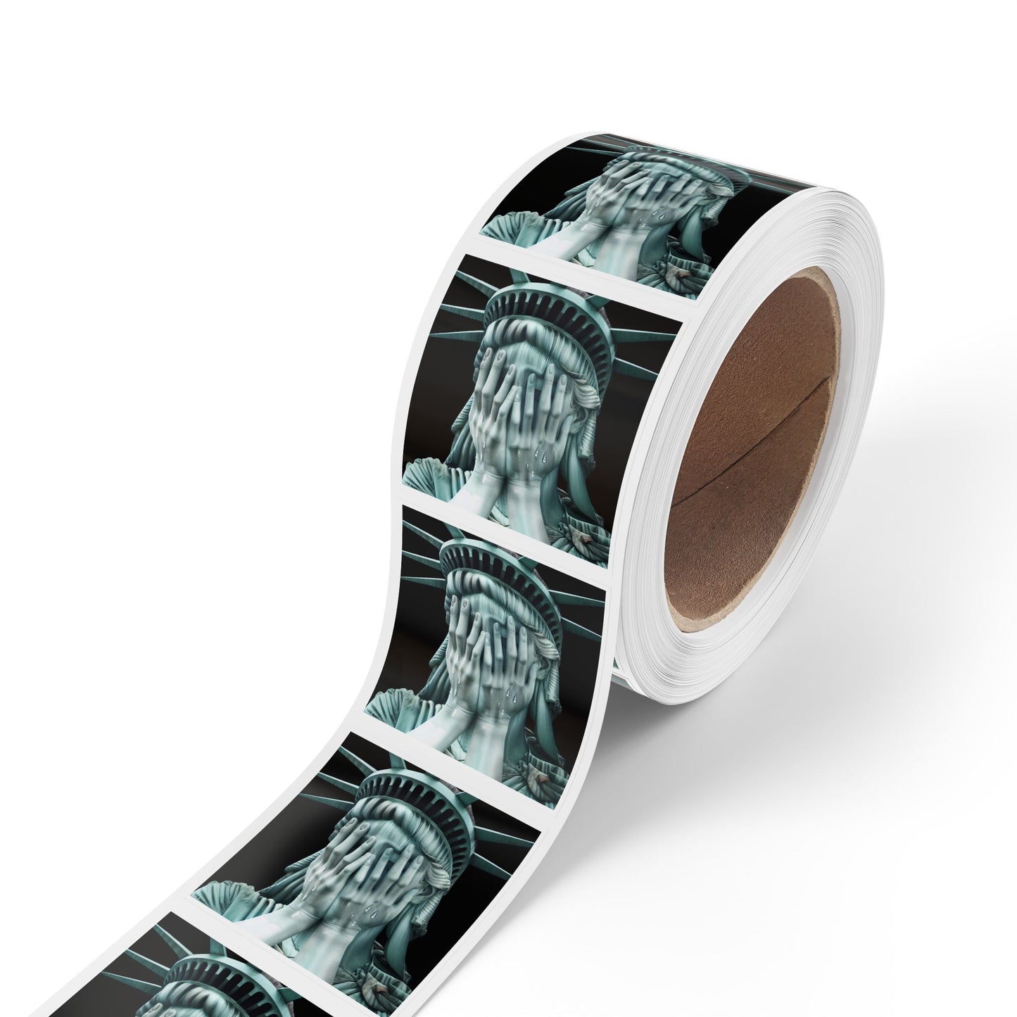 Wholesale Political Sticker Rolls – 2″×2″ Vinyl, Waterproof, High Turnover & Profit Margin