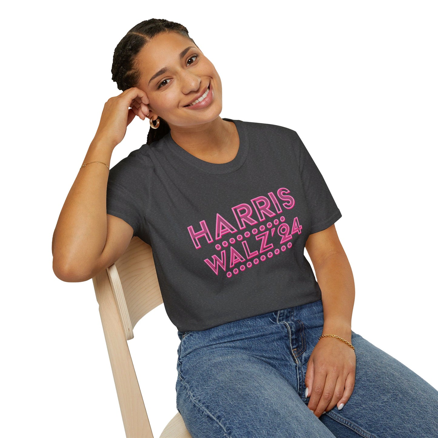 Harris Walz Retro Tshirt - Soft, Unisex Style, Multiple Colors, Free Shipping