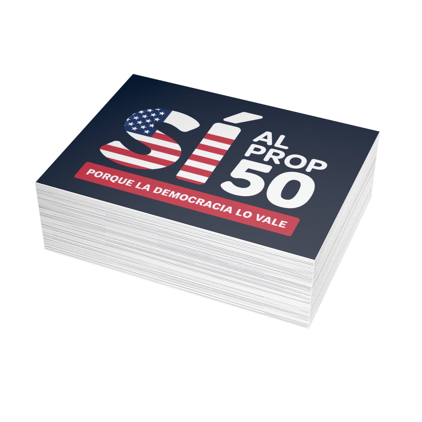 Yes to Prop 50 Postcards / Postales Sí al Prop 50 – Election Rigging Response Act, 6.25" x 4.6", 10, 30, 50 Pack – Free Shipping / Envío Gratis