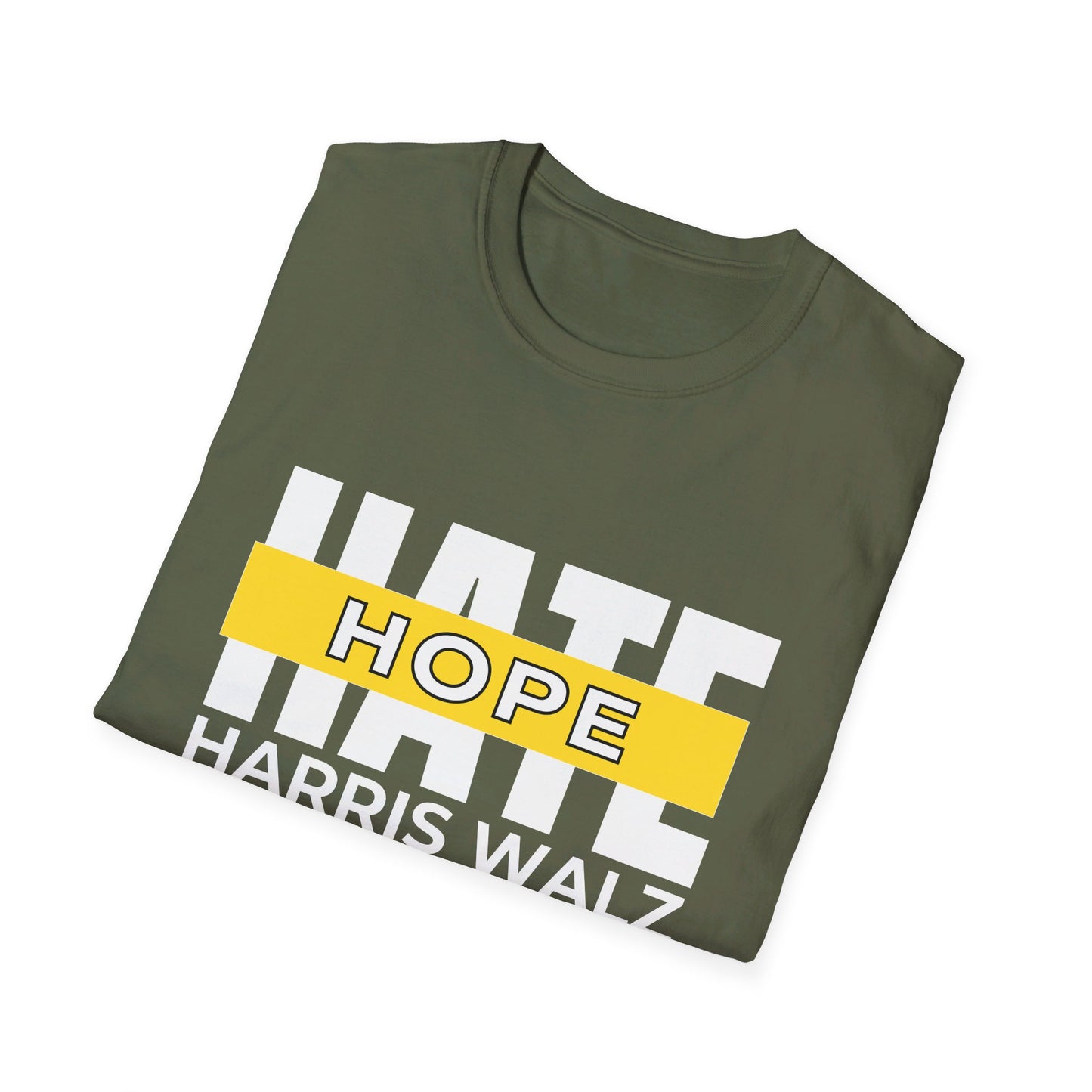 Hope Over Hate Harris Walz Tshirt - Soft, Unisex Style, Multiple Colors, Free Shipping, Kamala Harris Tshirt, Harris Walz Merchandise