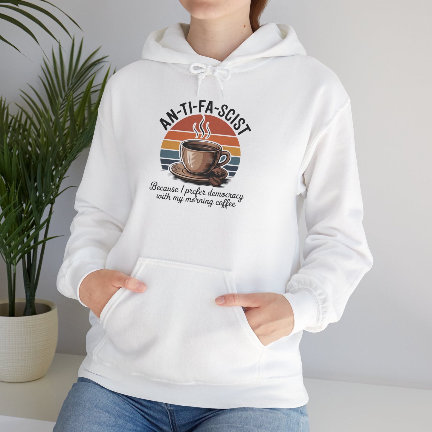 Funny Antifa Hoodie, Anti Fascist Hoodie, Anti Fascism Hoodie, Funny Anti Trump Hoodie, Funny Political Hoodie, Unisex Style, Free Shipping