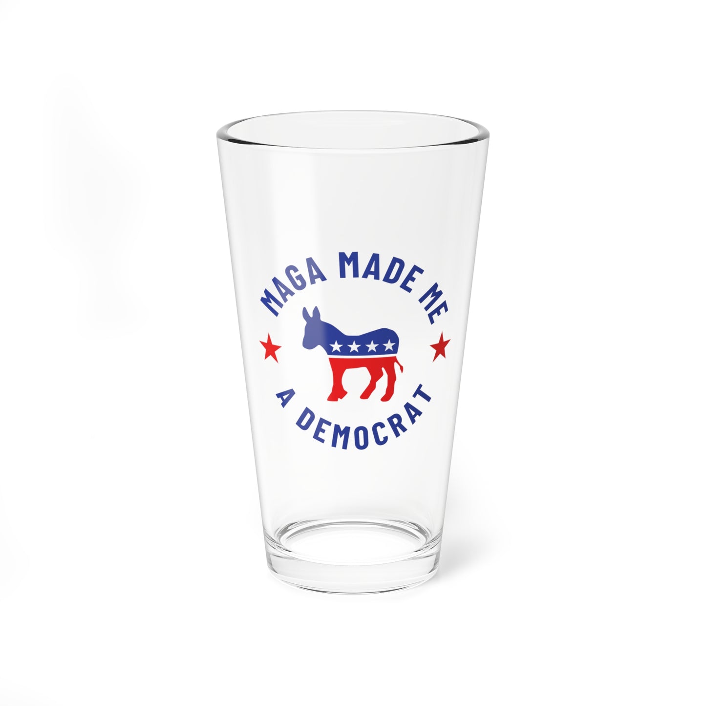 Election Day Drinking Glass, MAGA Made Me a Democrat