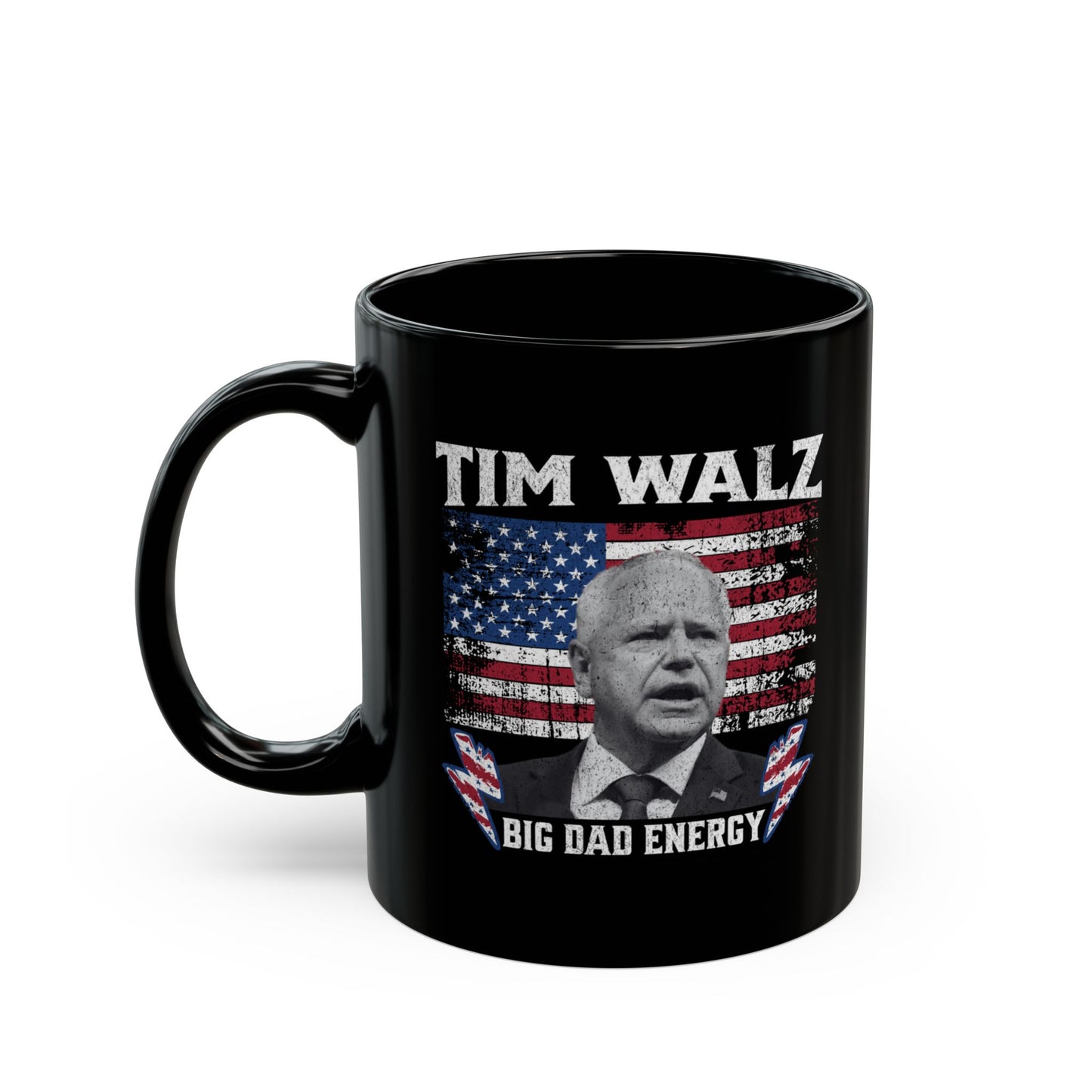 Tim Walz Mug, Big Dad Energy, 11oz, Free Shipping