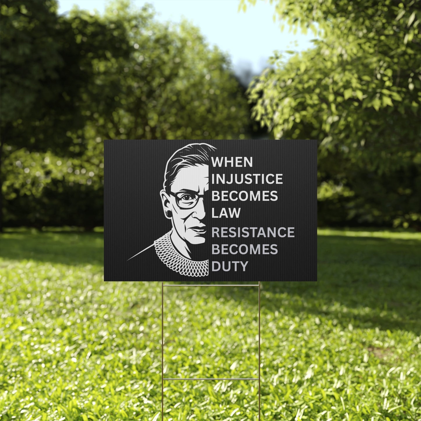 Supreme Court Yard Sign, Democracy Yard Sign, Anti Trump Yard Sign, Political Yard Sign, Print on Both Sides, Multiple Sizes