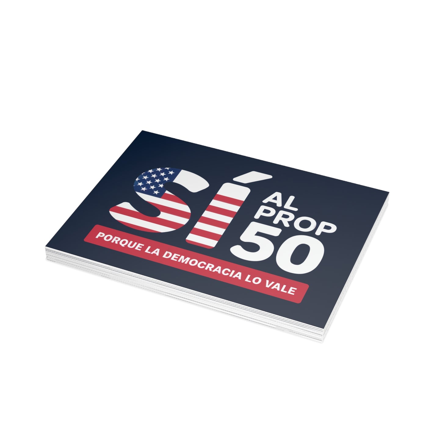 Yes to Prop 50 Postcards / Postales Sí al Prop 50 – Election Rigging Response Act, 6.25" x 4.6", 10, 30, 50 Pack – Free Shipping / Envío Gratis