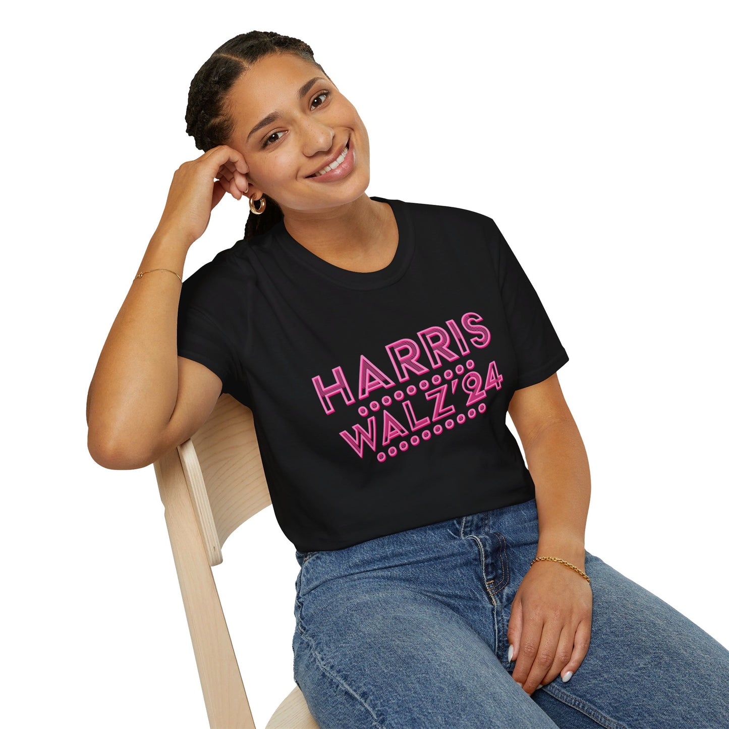 Harris Walz Retro Tshirt - Soft, Unisex Style, Multiple Colors, Free Shipping