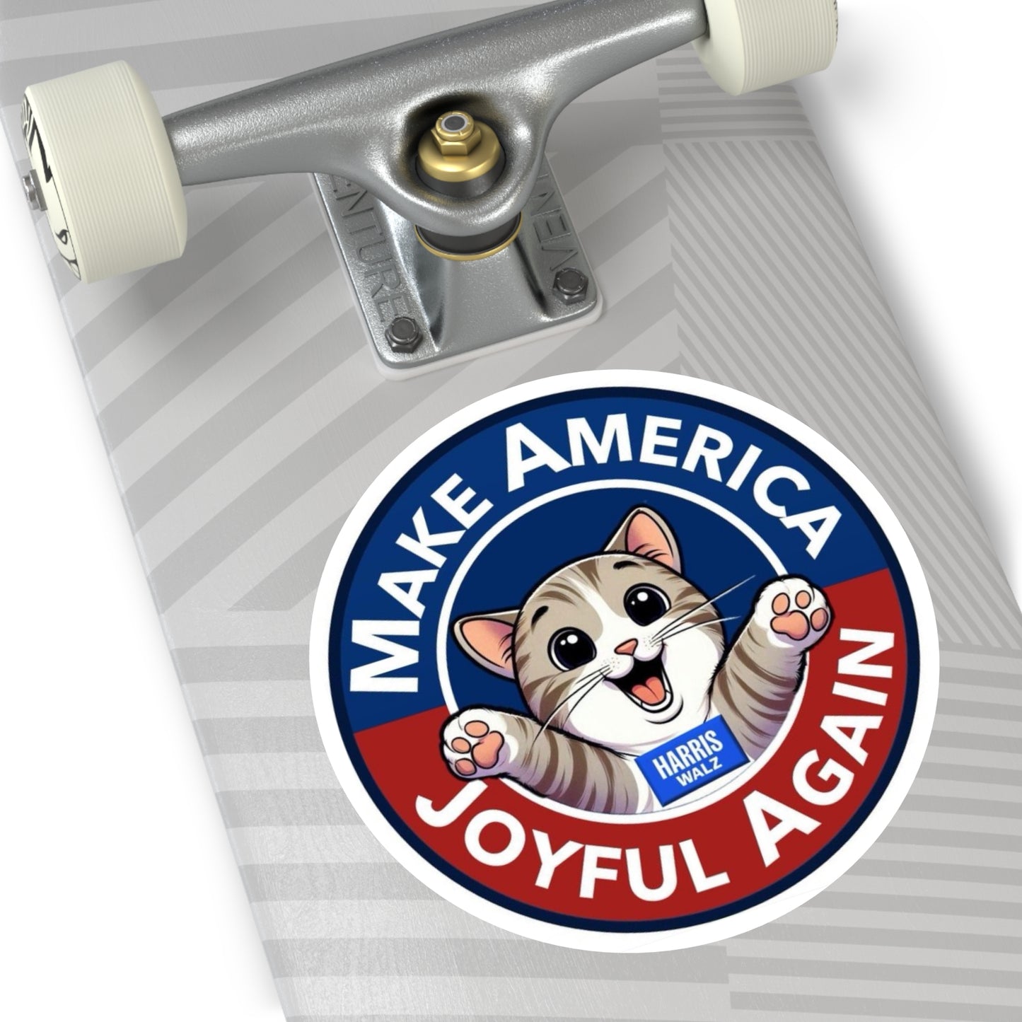 Make America Joyful Again Sticker, Kamala Harris Sticker, Indoor/Outdoor, Multiple Sizes, Free Shipping