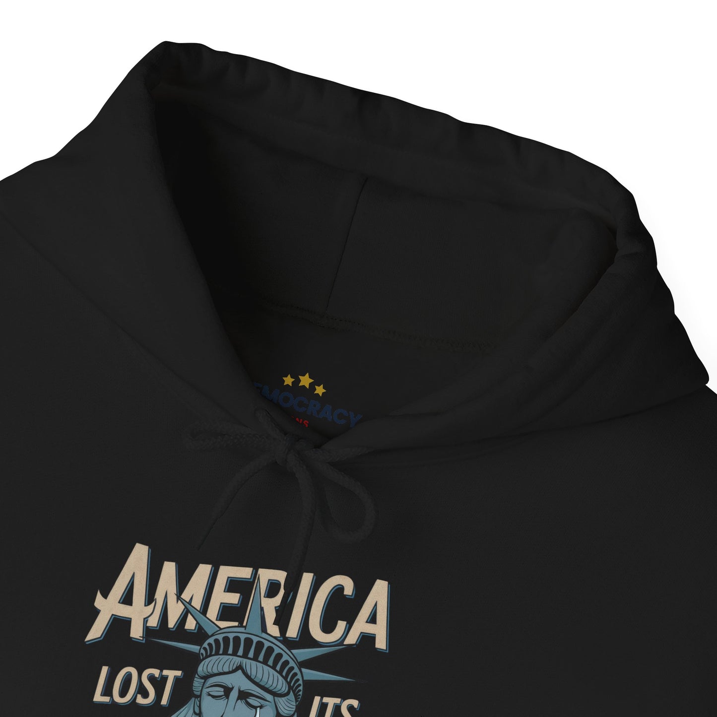 America Lost Its Heart Hoodie, Anti Trump Hoodie, Unisex Style, Free Shipping, America Hoodie, Lady Liberty Hoodie, Statue of Liberty Hoodie