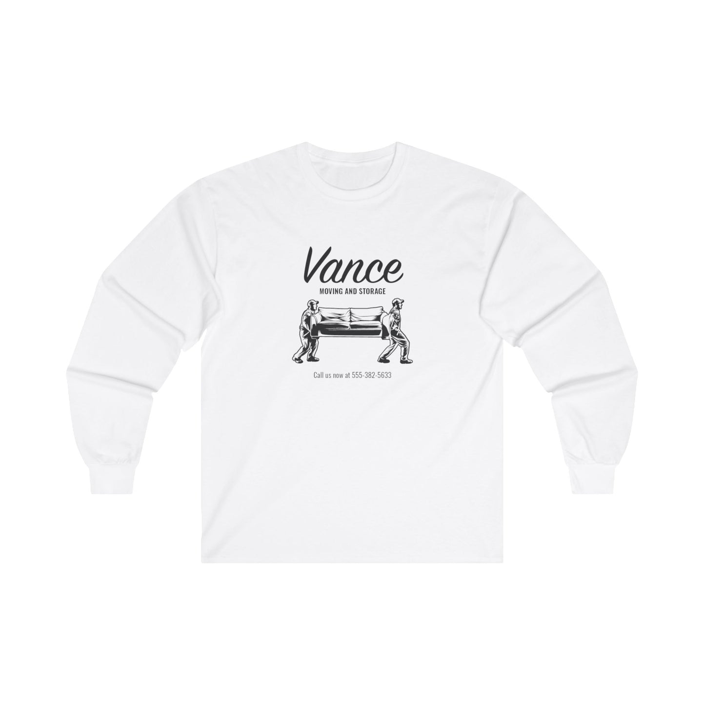 JD Vance Couch Tshirt, Unisex Ultra Cotton, Long Sleeve, Front and Back Print, Multiple Colors