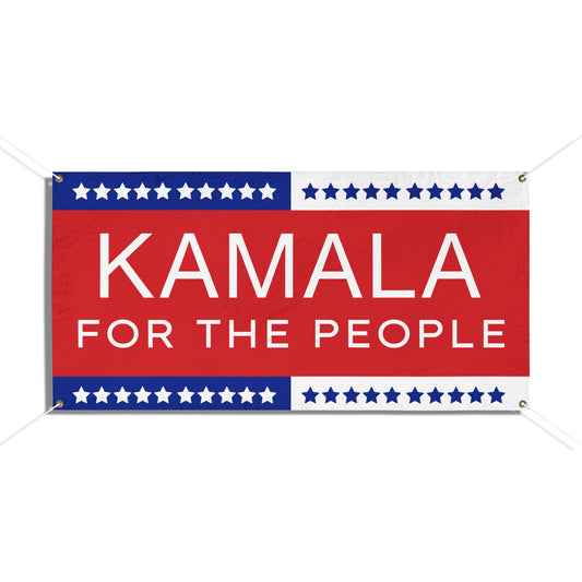 Kamala Harris, For the People, Vinyl Indoor/Outdoor Banner