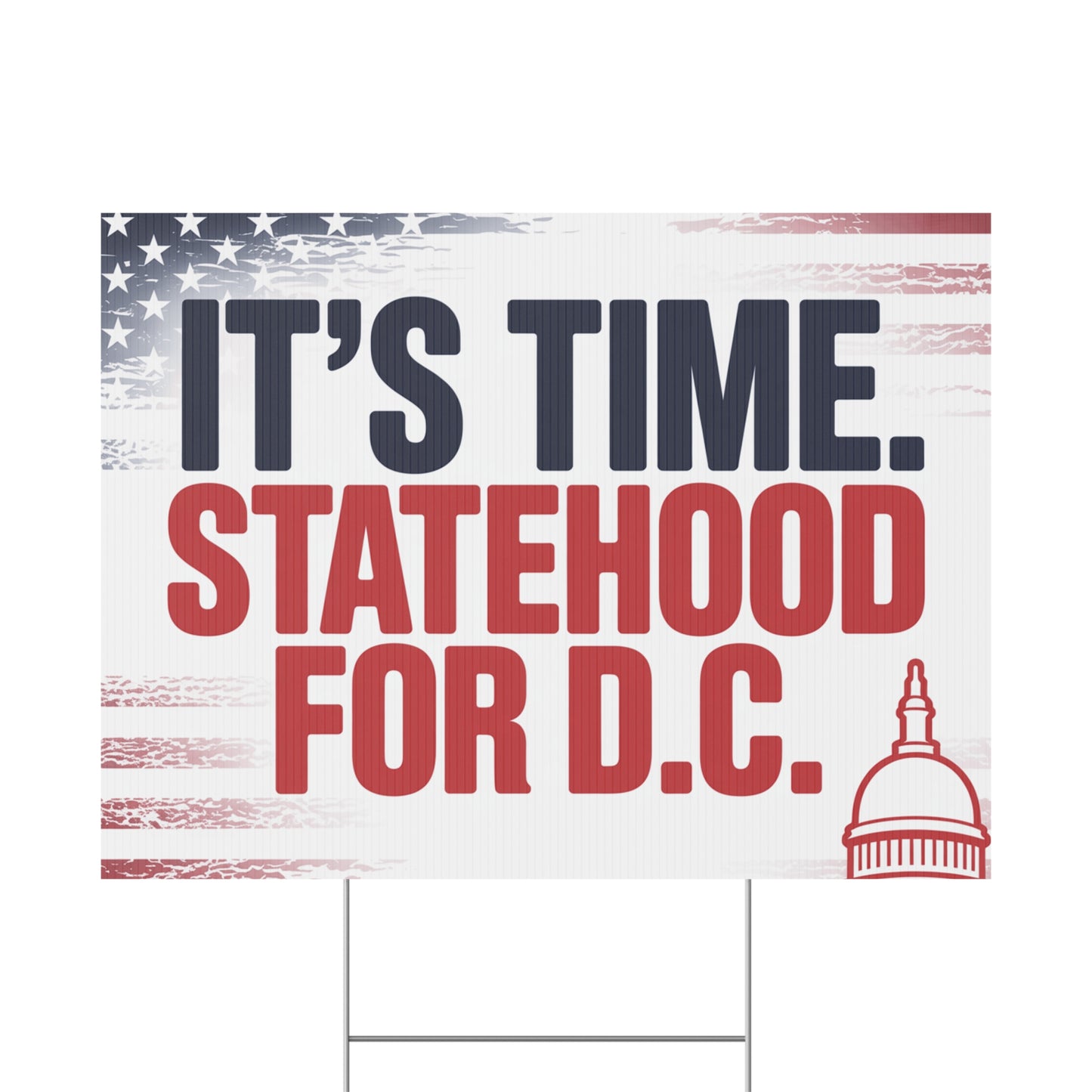 Statehood for DC Yard Sign, Trump Takeover Signs, Free DC Sign, Hands Off Signs, Anti Trump Yard Signs, Resistance Yard Signs