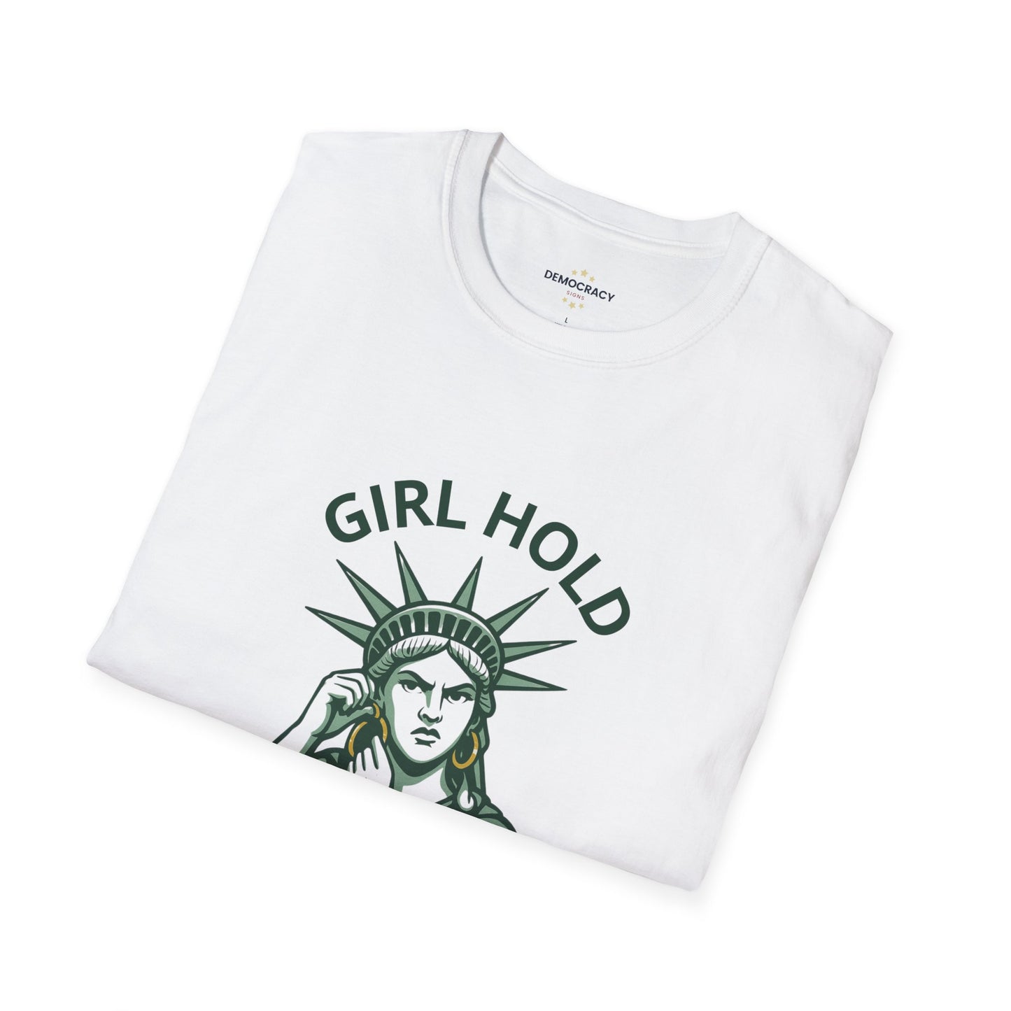 Girl Hold My Earrings Tshirt, Soft, Unisex Style, Lady Liberty Tshirt, Resistance Tshirt, Funny Political Tshirt, Free Shipping