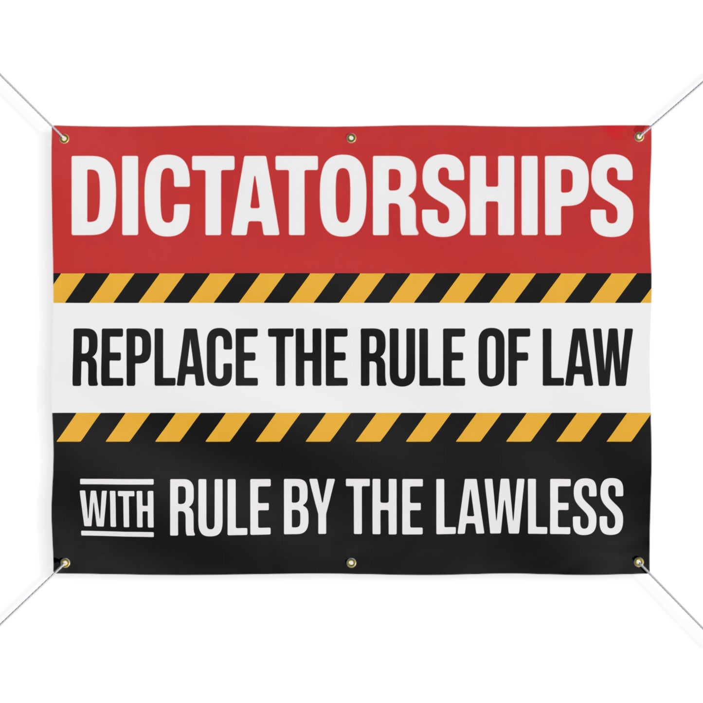 Dictator Banner, Anti Trump Banners, Protest Banners, Anti MAGA Banners, Resistance Signs, Political Banners, Free Shipping