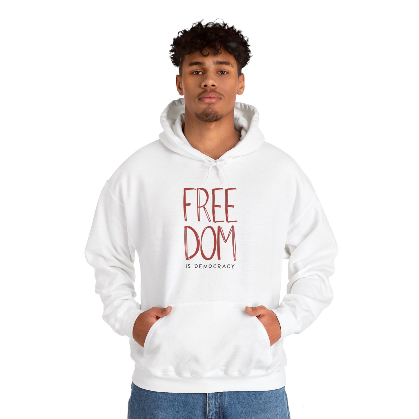 Democracy Hoodie, Freedom is Democracy, Democracy Sweatshirt